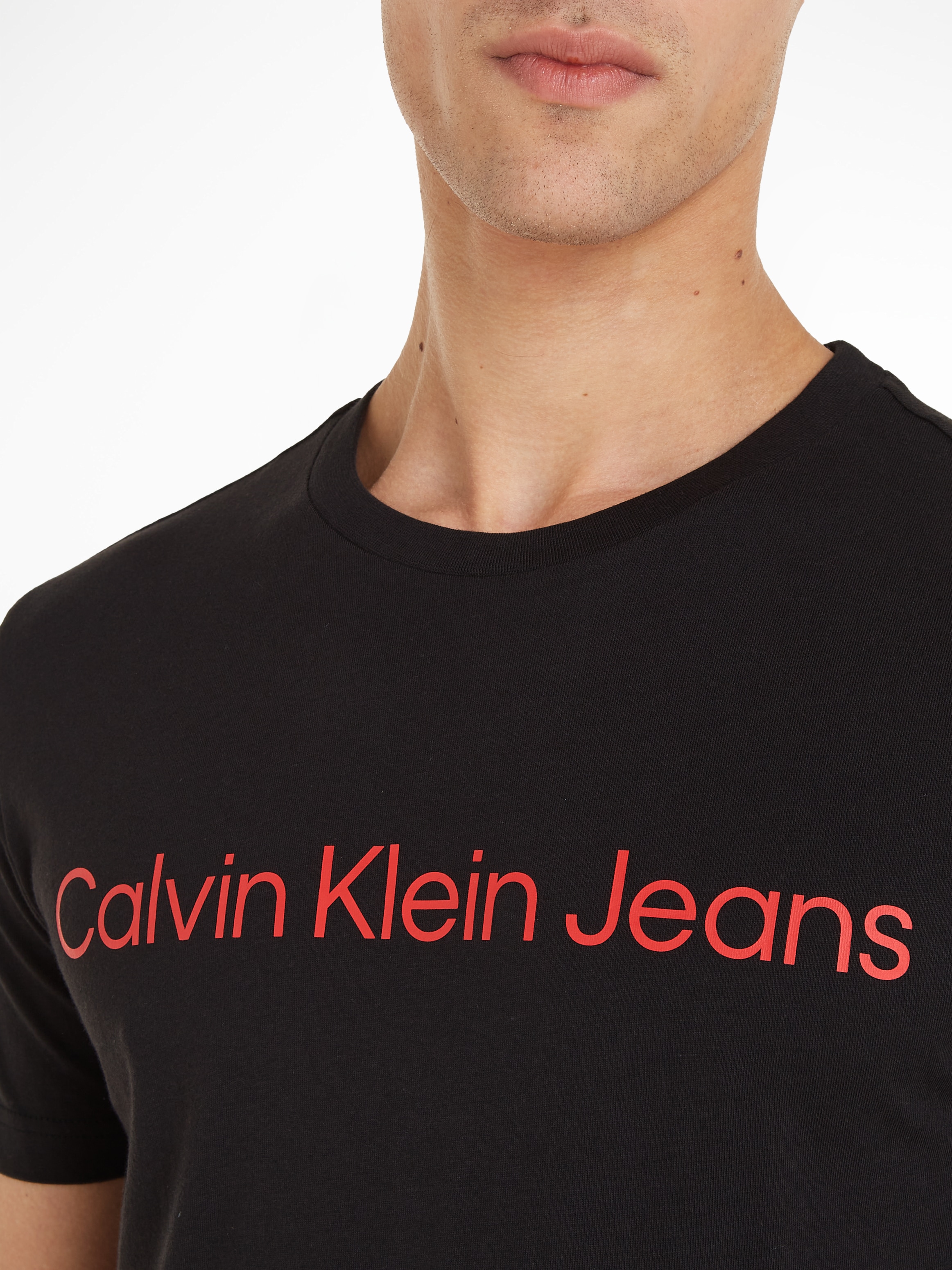 Calvin Klein Jeans T-Shirt »CORE INSTITUTIONAL LOGO SLIM TEE«, mit logo-Schriftzug