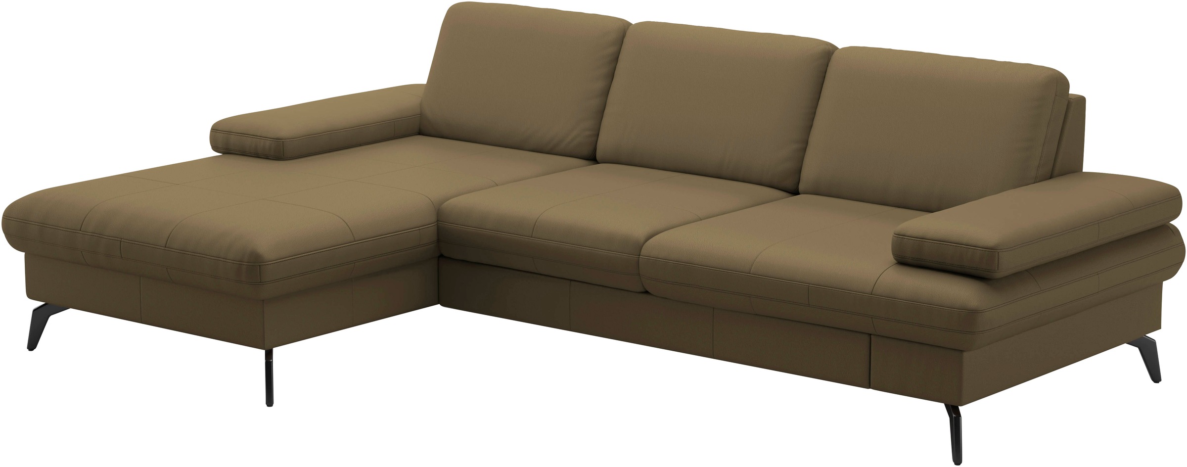 sit&more Ecksofa »Morris L-Form, inkl. Sitztiefenverstellung«, wahlweise mit Armteilverstellung, Bettfunktion & Bettkasten