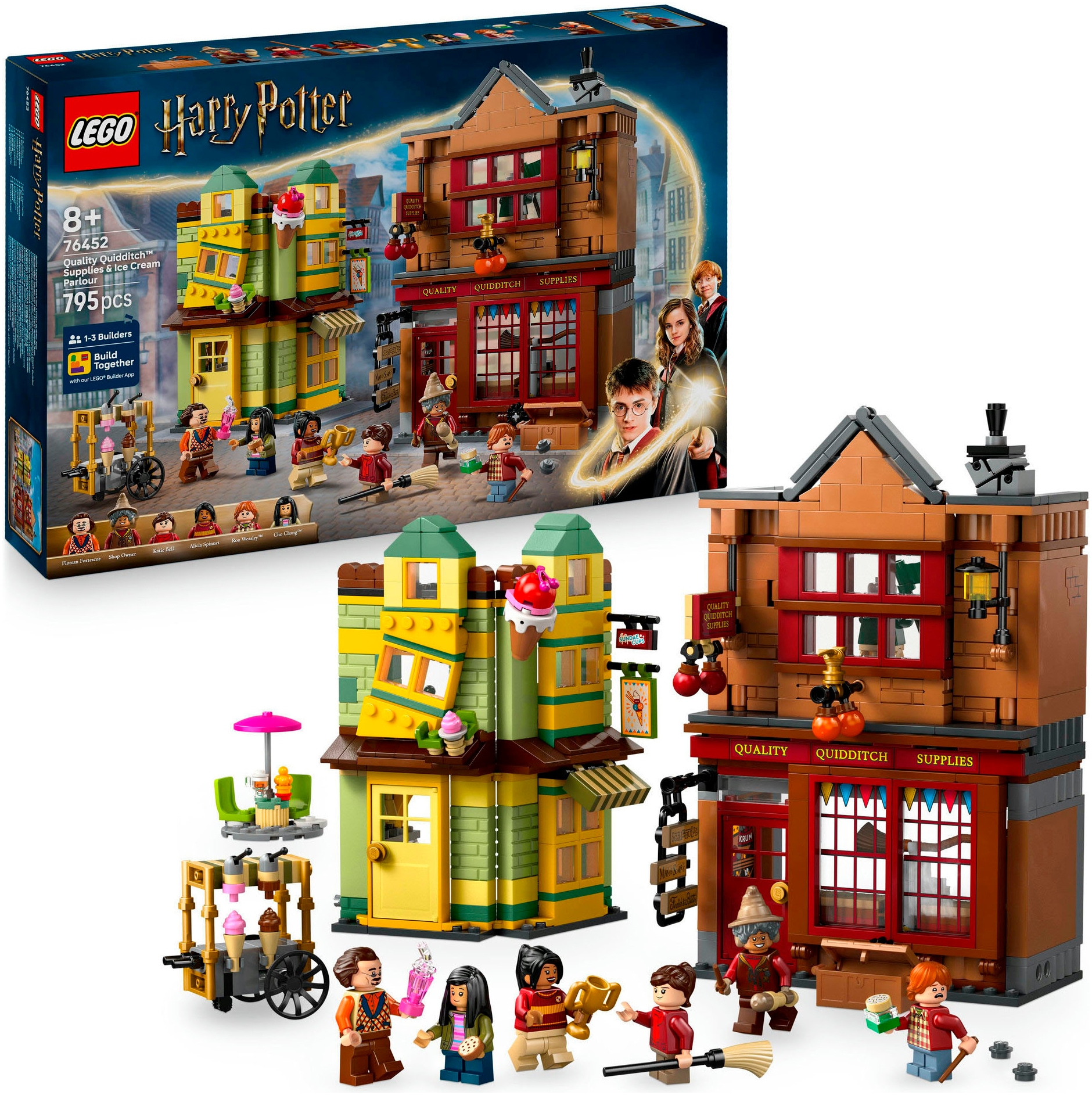 Lego Konstruktionsspielsteine »Qualität für Quidditch & Fortescues Eissalon (76452)« LEGO Harry Potter ; Made in Europe in bunt