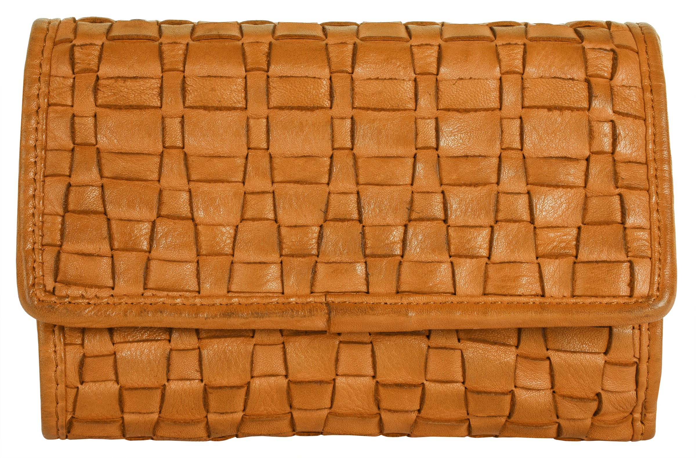 Samantha Look Damen Geldbörse echt Leder in gelb