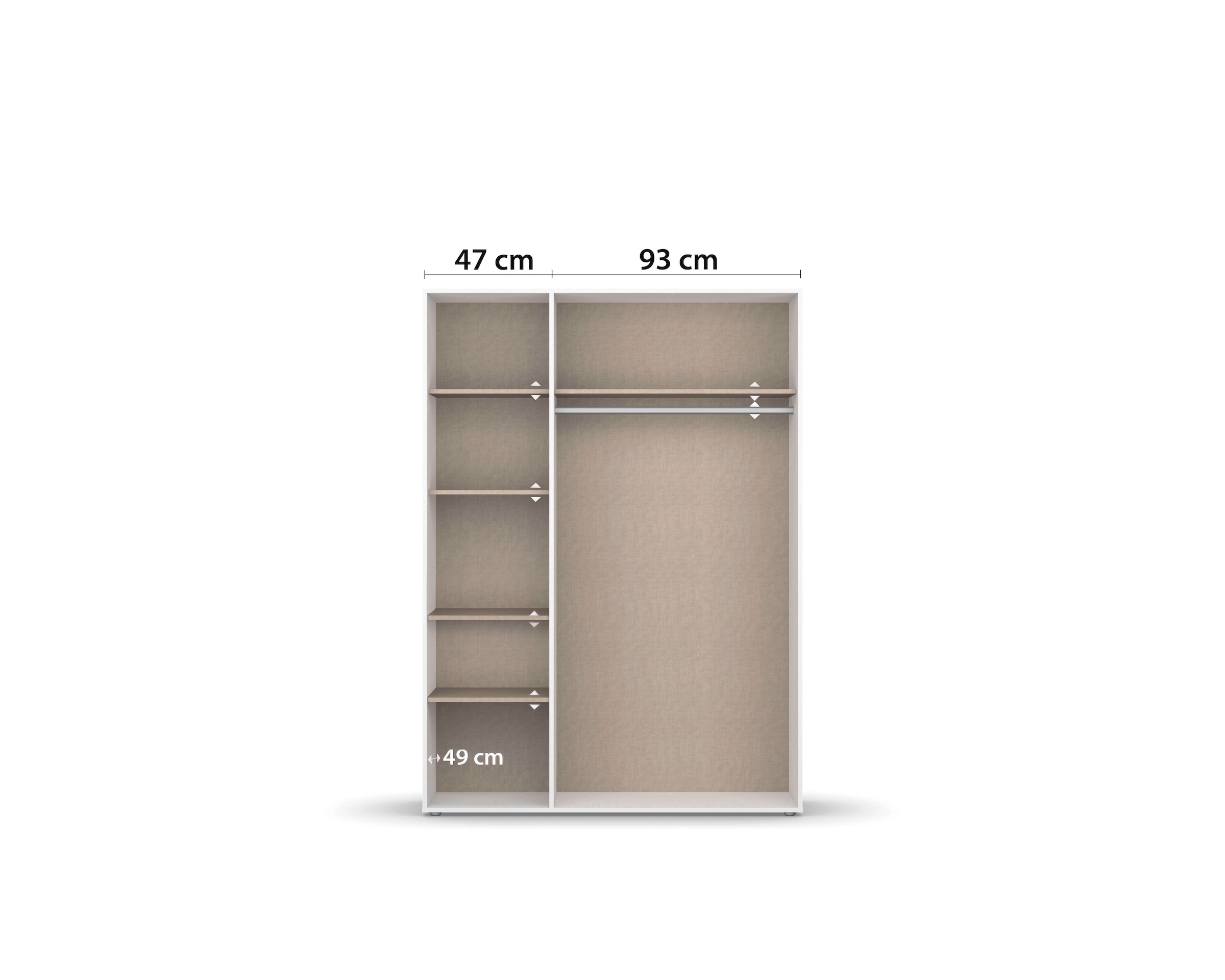 INOSIGN BY RAUCH Kleiderschrank »Schrank Garderobe Schlafzimmer Stauraum PAULLY TOPSELLER Wäscheschrank«, (mit 3 unterschiedlichen Griff-Varianten), OTTOS CHOICE 3 Griffvarianten MADE IN GERMANY