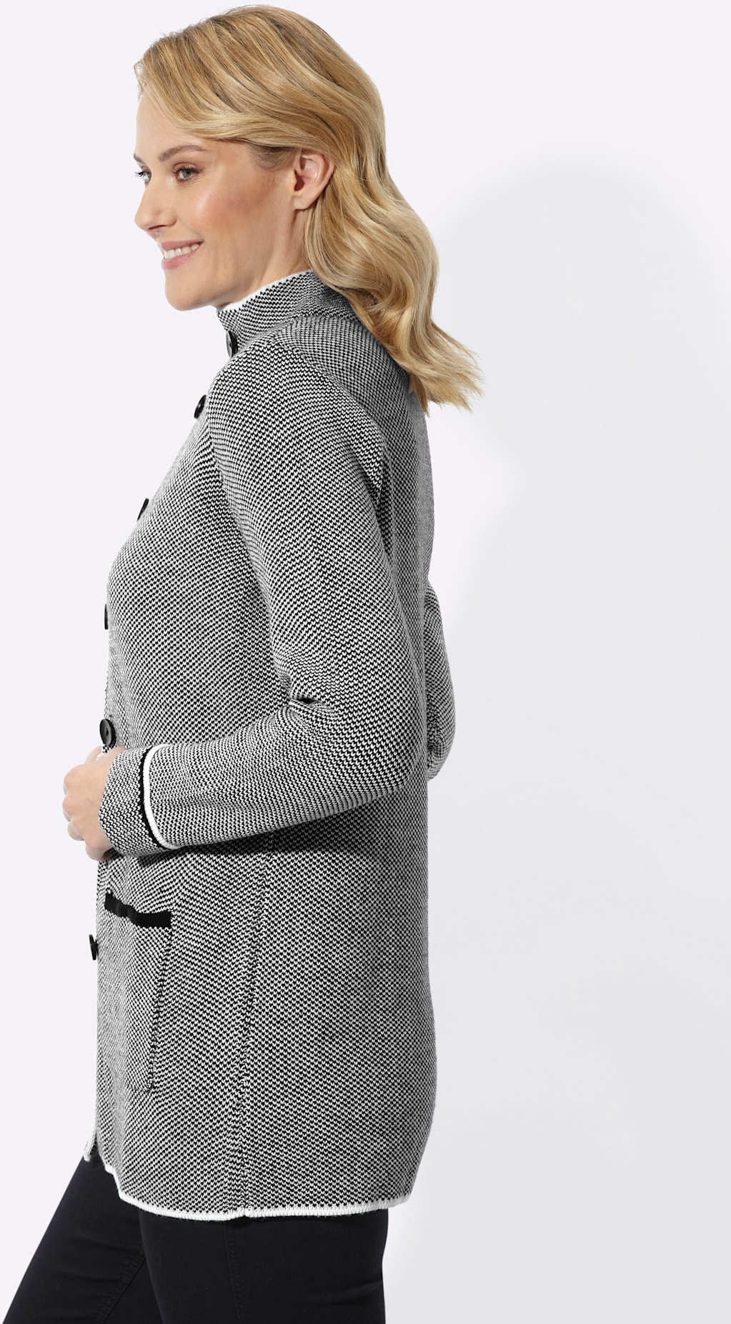 Classic Basics Longstrickjacke