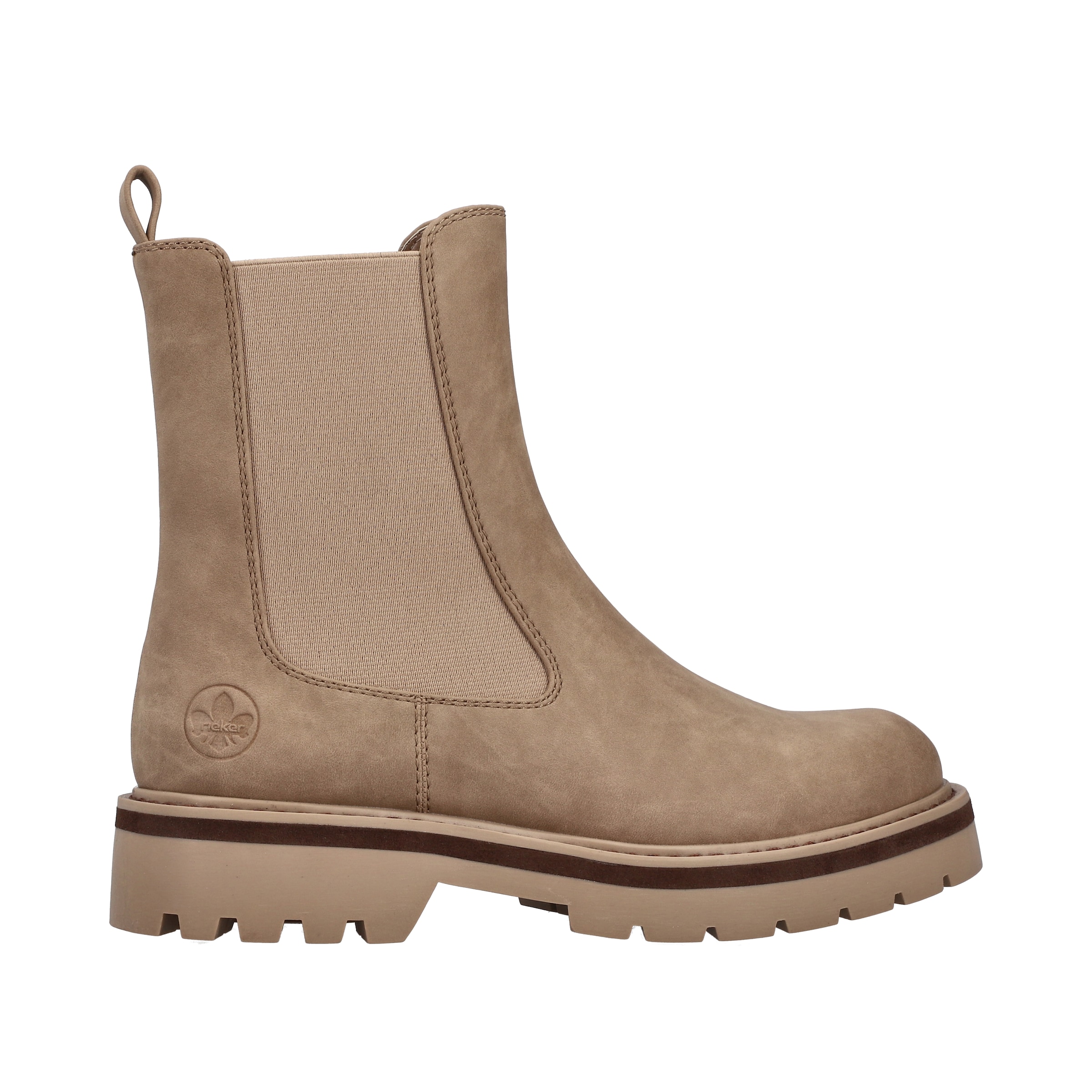Rieker Winterboots  Stiefelette, Chelseaboots mit Warmfutter und Stretcheinsatz