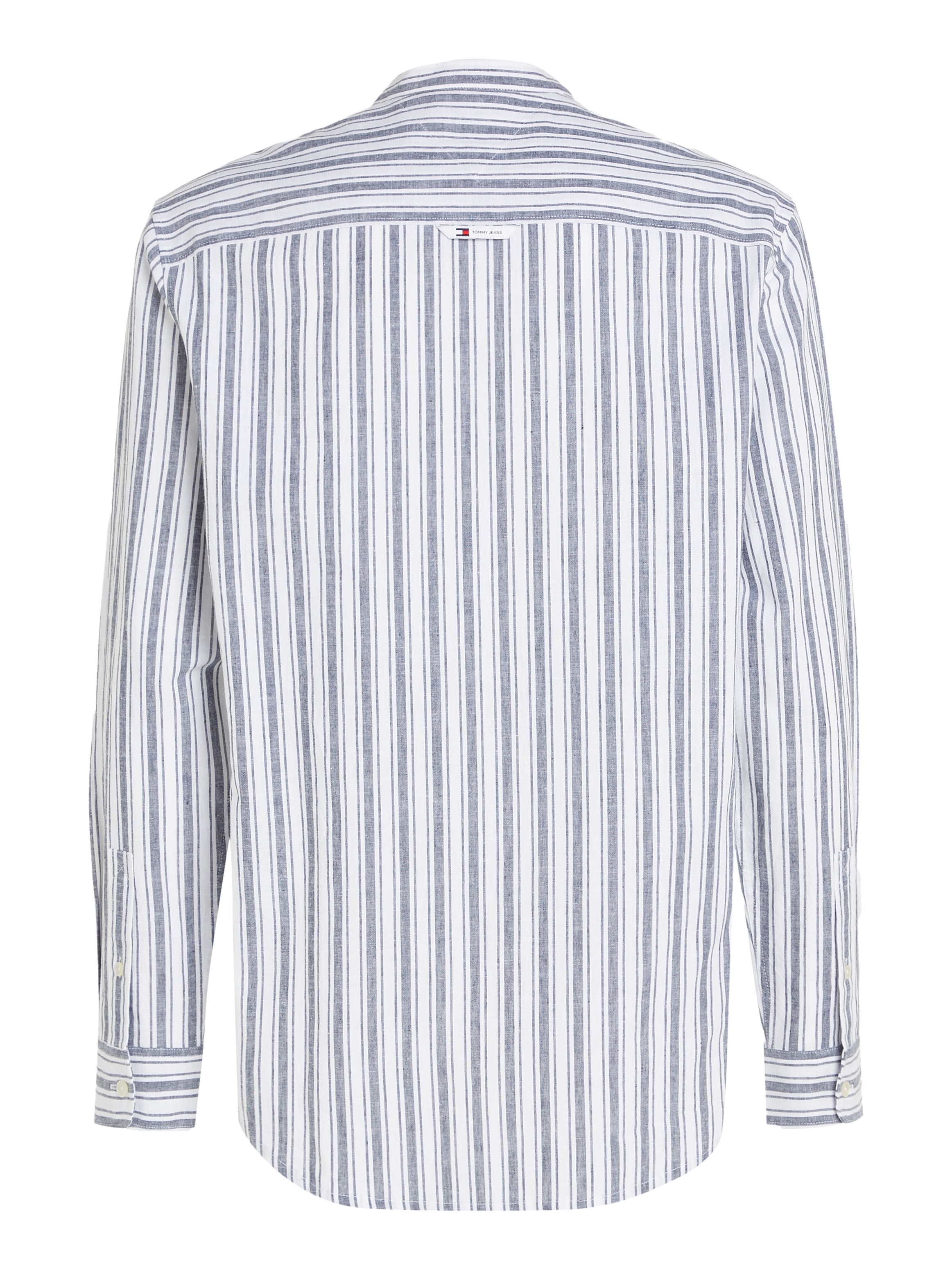 Tommy Jeans Langarmhemd »TJM MAO STRIPE LINEN BLEND SHIRT«