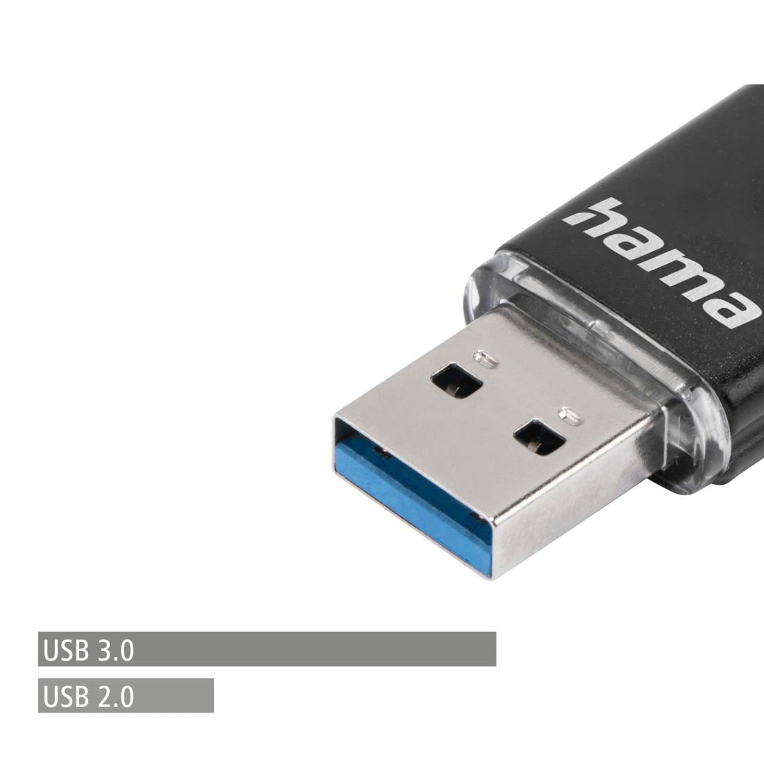 Hama USB-Stick »Laeta Twin, USB 3.0«, (USB 3.0 Lesegeschwindigkeit 40 MB/s)