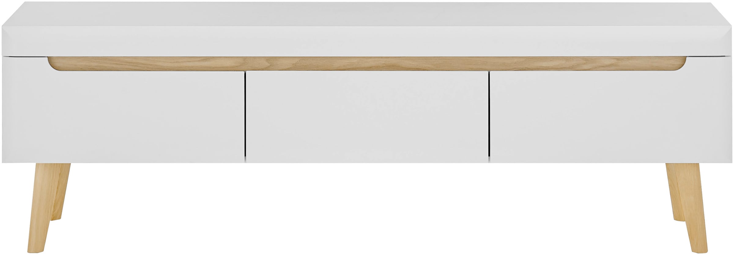 INOSIGN Lowboard »Torge, TV-Unterschrank, TV-Kommode, Fernsehschrank, TV-Board«, (1 St.), abgeschrägte Füße, drei Farben, Scandi Design, 160 cm breit