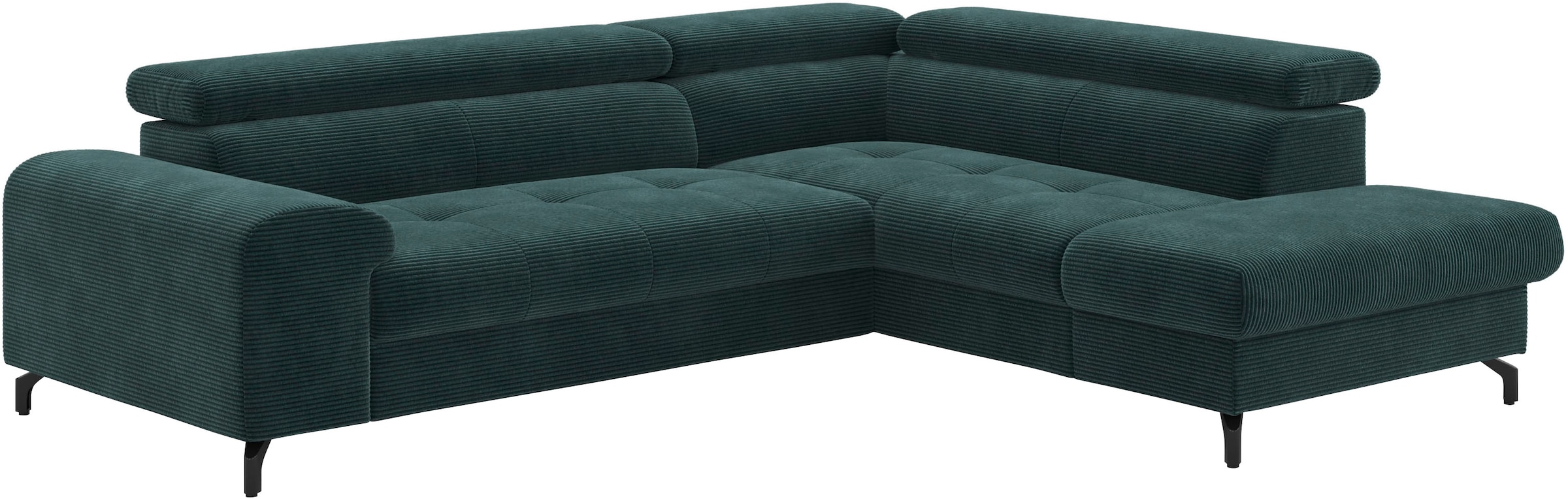 COTTA Ecksofa »Aura L-Form«, mit Schlaffunktion, Bettkasten und Kopfteilverstellung