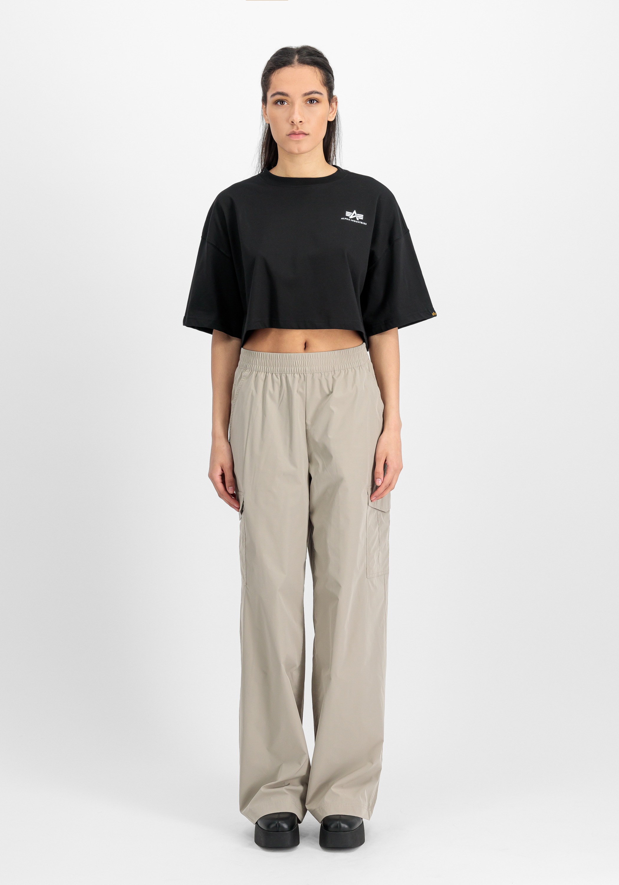 Alpha Industries T-Shirt »Basic T-Shirt SL Cropped PP W«