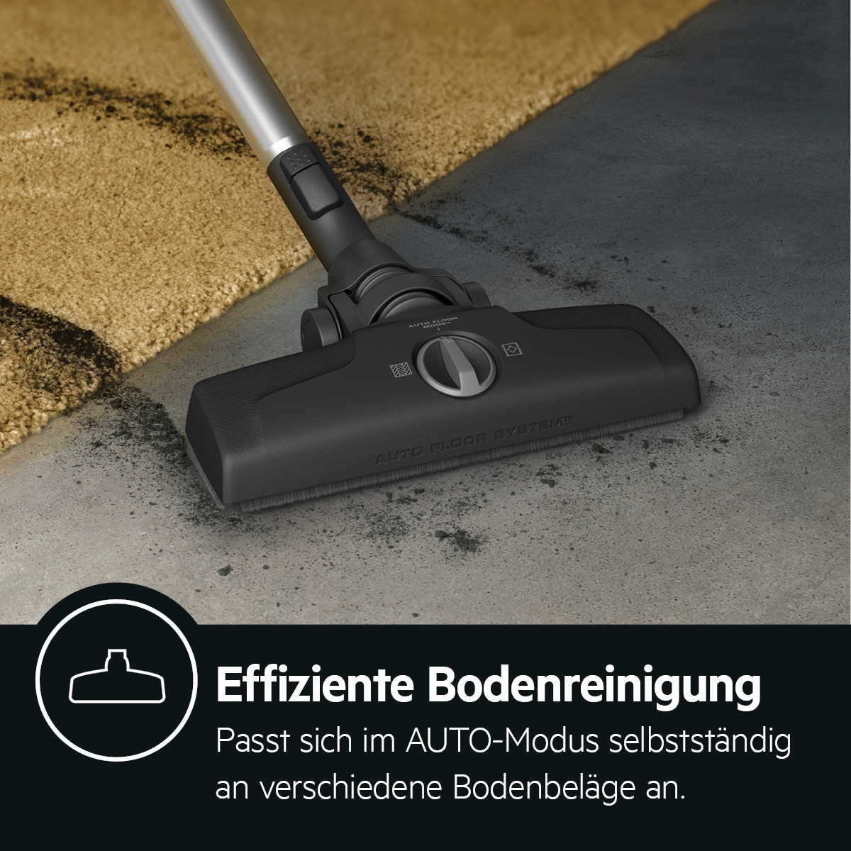 AEG Bodenstaubsauger »CLEAN 6000 ÖKO BEUTELLOSER STAUBSAUGER
(AL61C2ÖKO)«, 550 W, beutellos, hohe Saugleistung, 12 m Aktionsradius, Hartbodendüse, XL Softräder