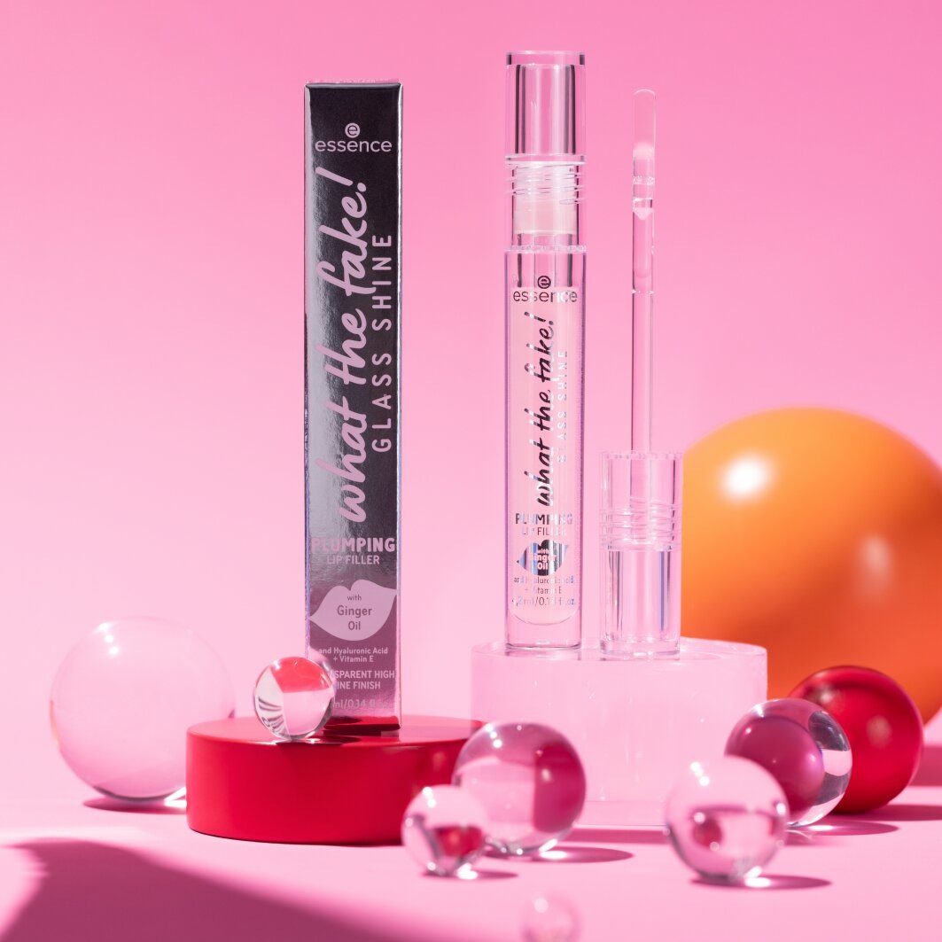 Essence Lip-Booster »what the fake! GLASS SHINE PLUMPING LIP FILLER«, (Set, 3 tlg., 3er Pack)