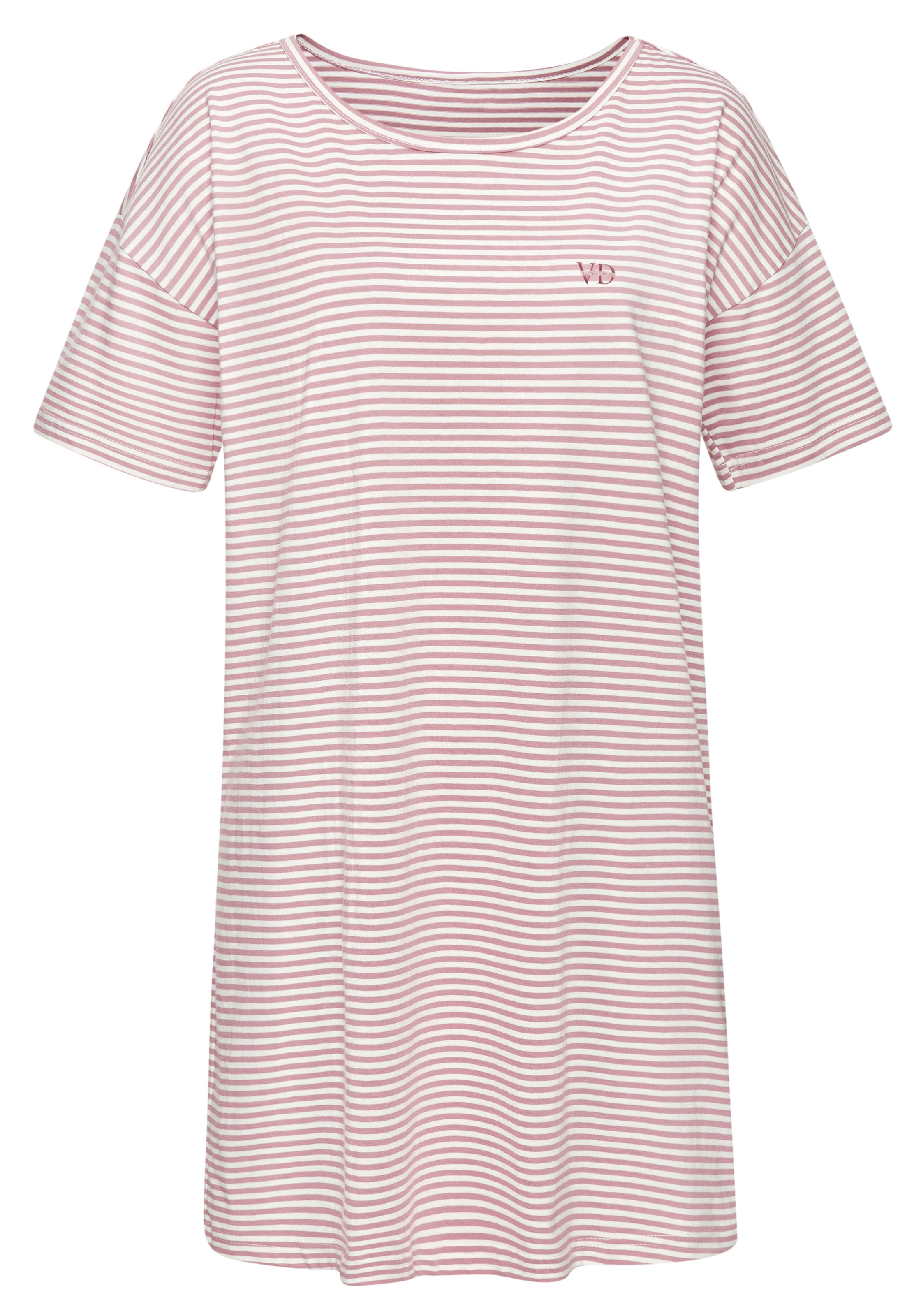 Vivance Dreams Nachthemd 1-teilig, 1 tlg. tlg. mit feinen garngefärbten Streifen