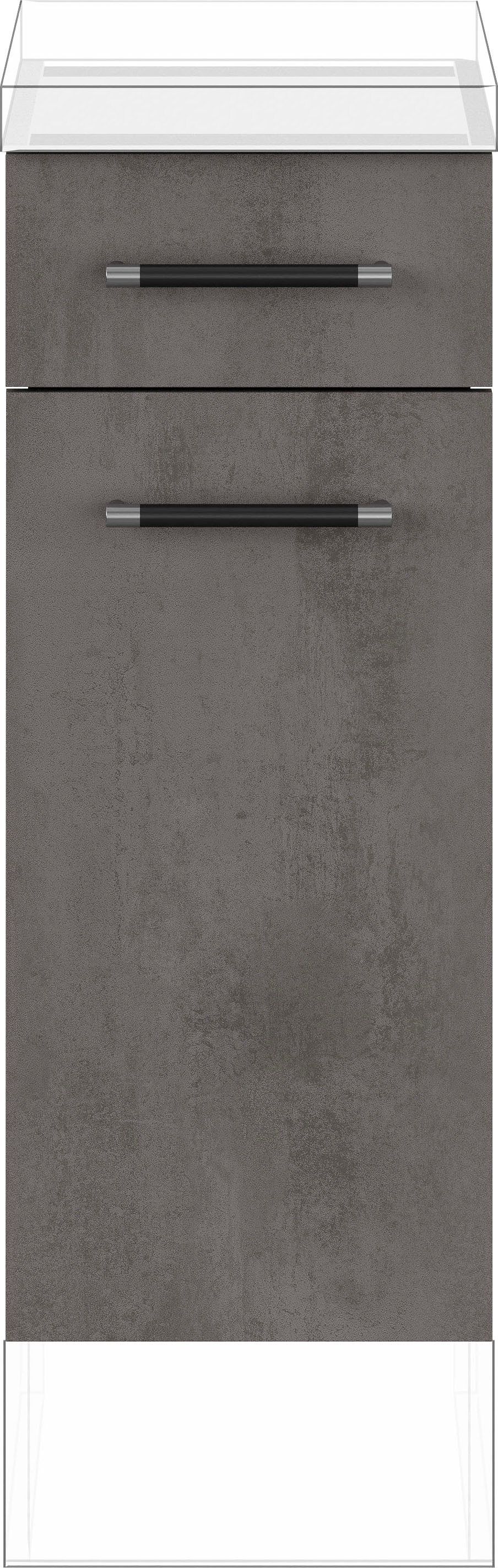 IMPULS KÜCHEN Unterschrank »"Prag und Valencia", Breite/Höhe: 30/72,3 cm, mit Soft-Close«, vormontiert, mit Soft-Close