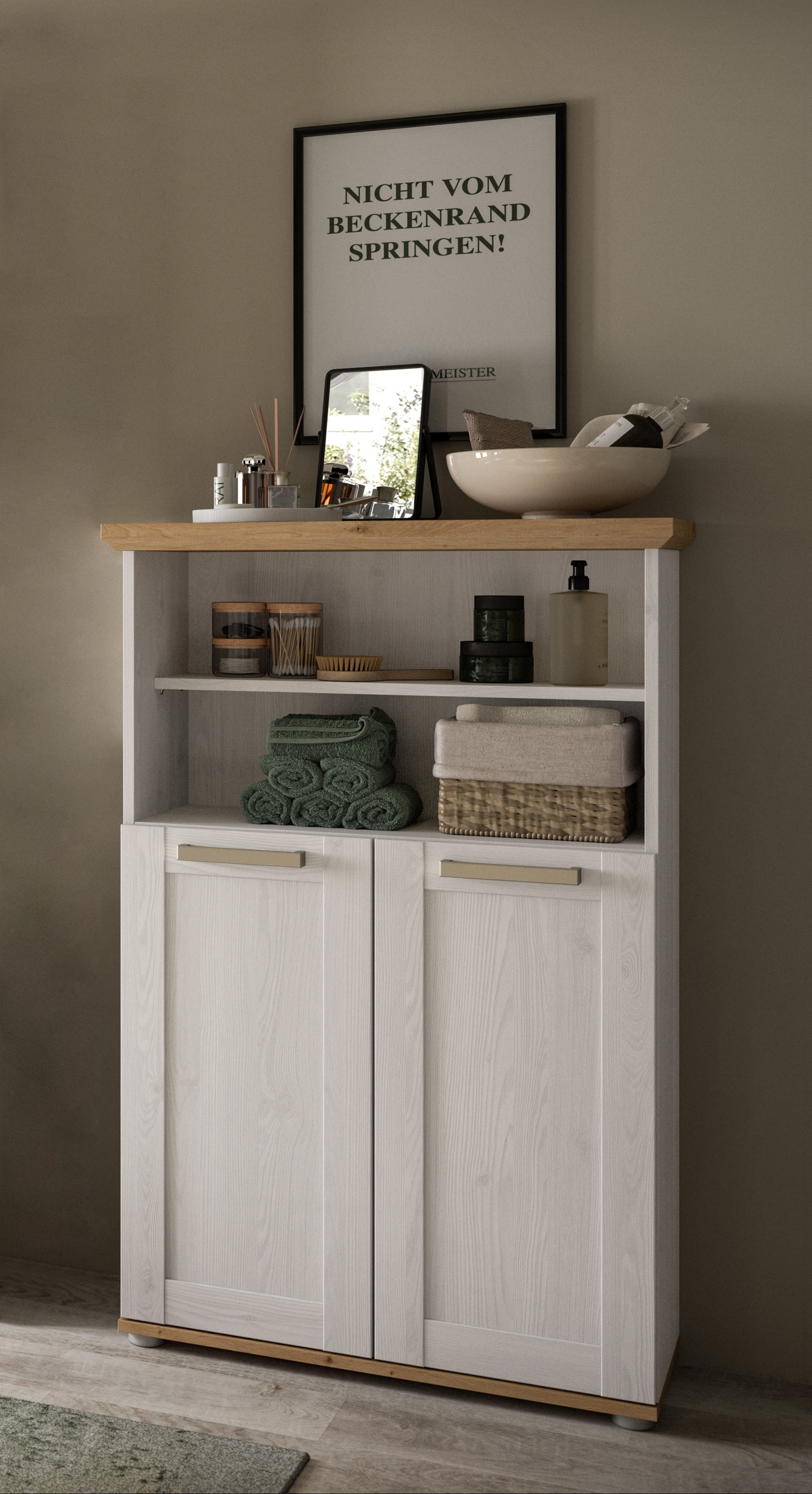 welltime Midischrank »COSENZA« 1 Stk. tlg. Midischrank, Badschrank, Bad, Badezimmer