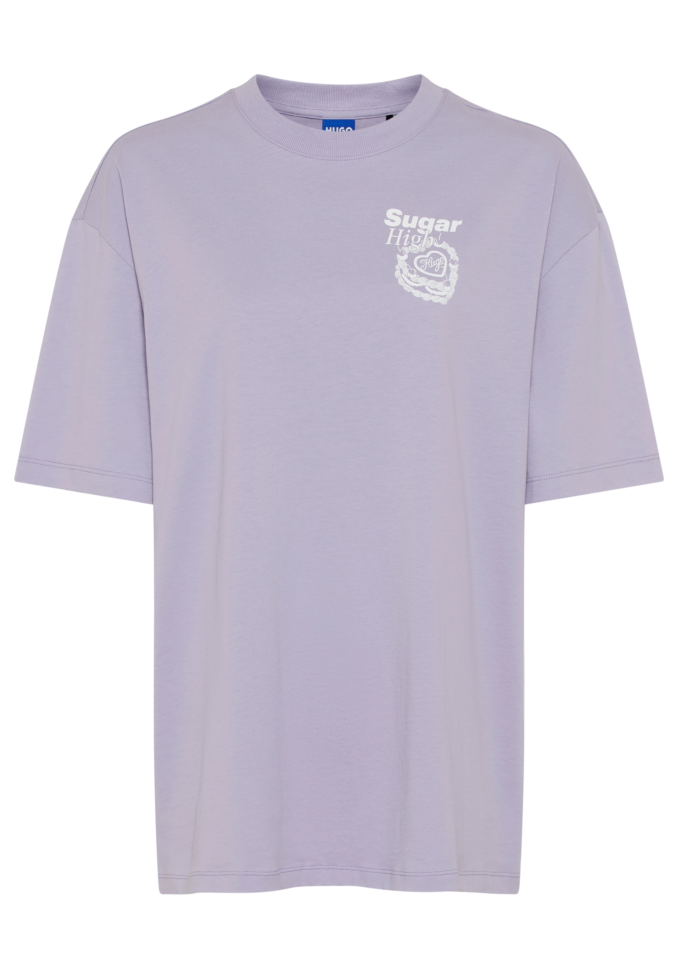 HUGO Blue T-Shirt »Oversized Tee« mit Print, Rundhals