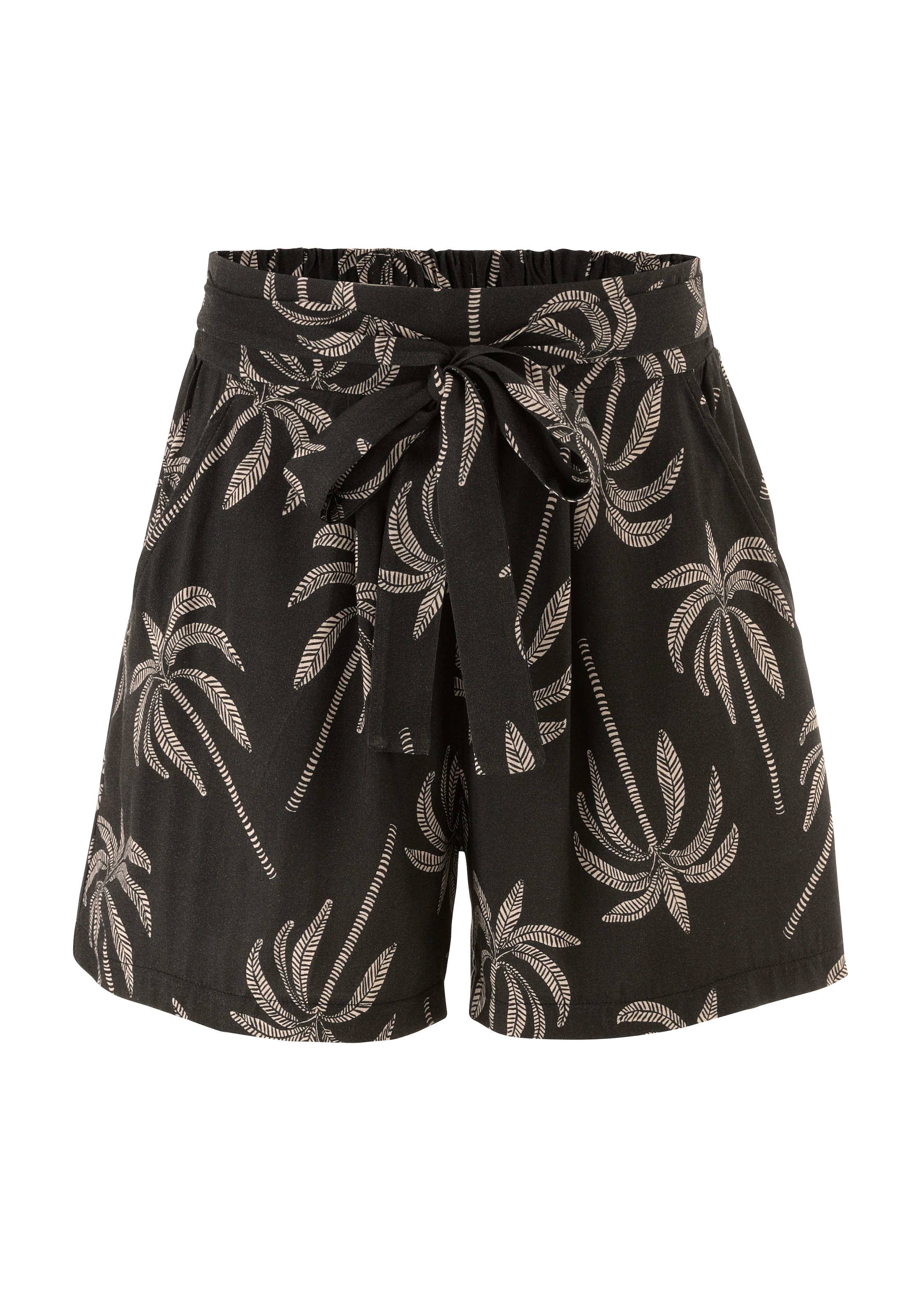 Aniston CASUAL Shorts  mit Palmen bedruckt - jedes Teil ein Unikat - NEUE KOLLEKTION