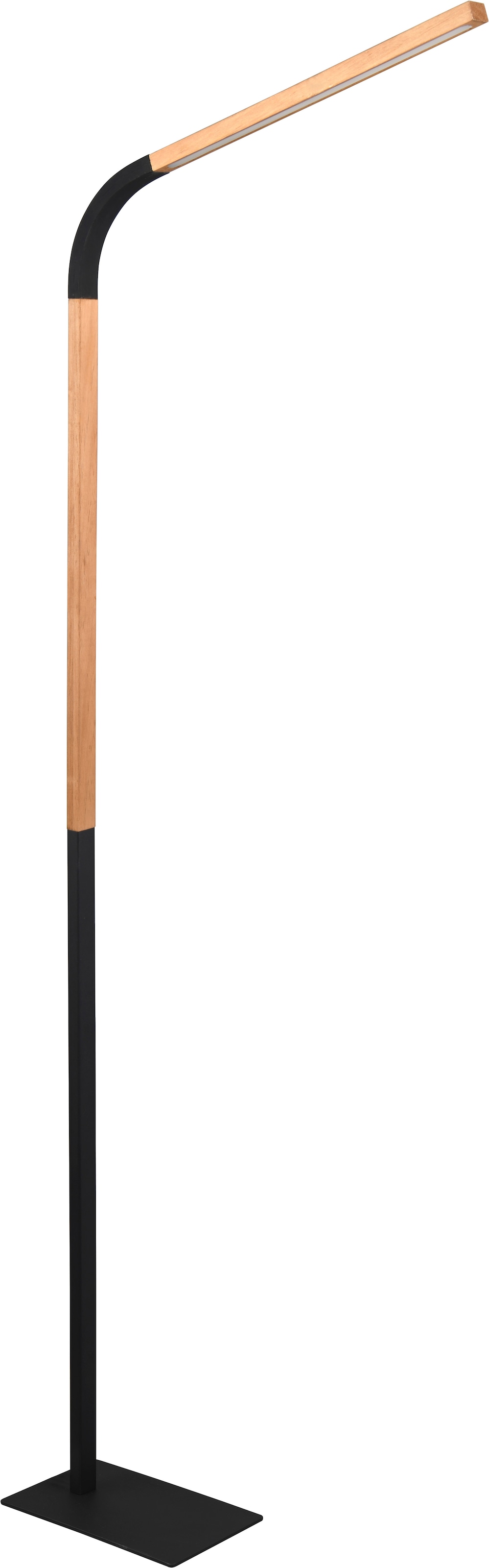 TRIO Leuchten LED Stehlampe »NORRIS, Stehleuchte mit Fußdimmer und Flexarm, Leseleuchte H. 140cm« LED-Board 1 Stk. Warmweiß 11W 1400 Lumen warmweiße LED, dimmbar per Fußschalter (3 Stufen)