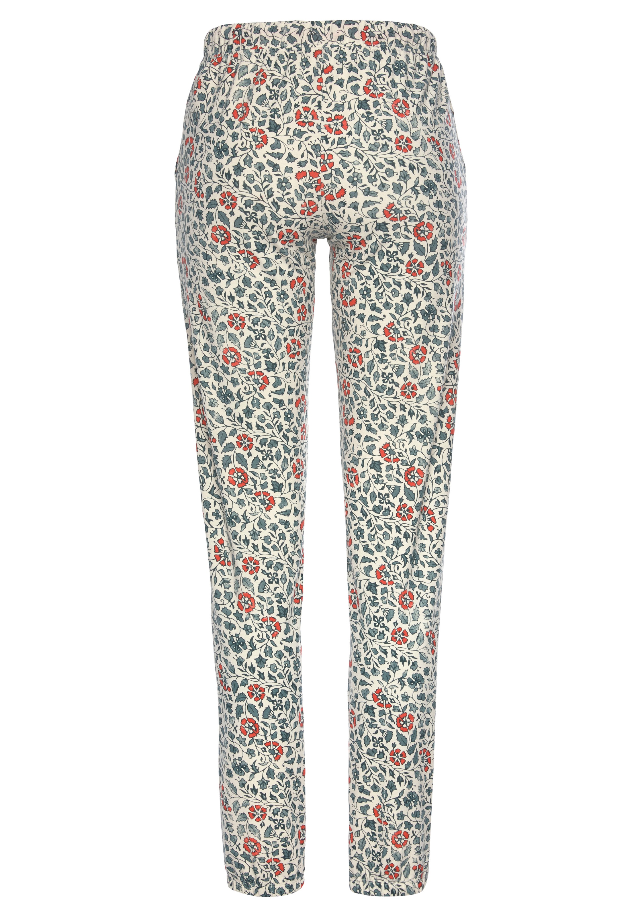 LASCANA Schlafhose, im Blumen Allover-Druck