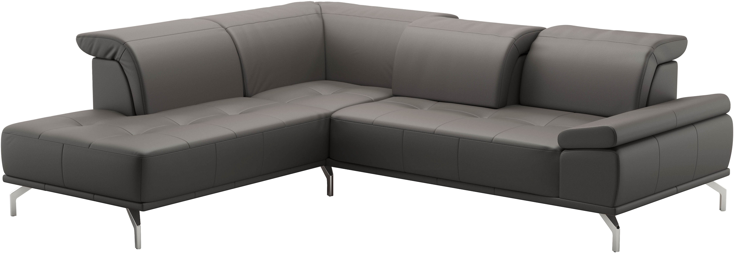 Places of Style Ecksofa »Caluna«, Inkl.Sitztiefenverstellung, wahlweise mit Kopf- und Armteilverstellung