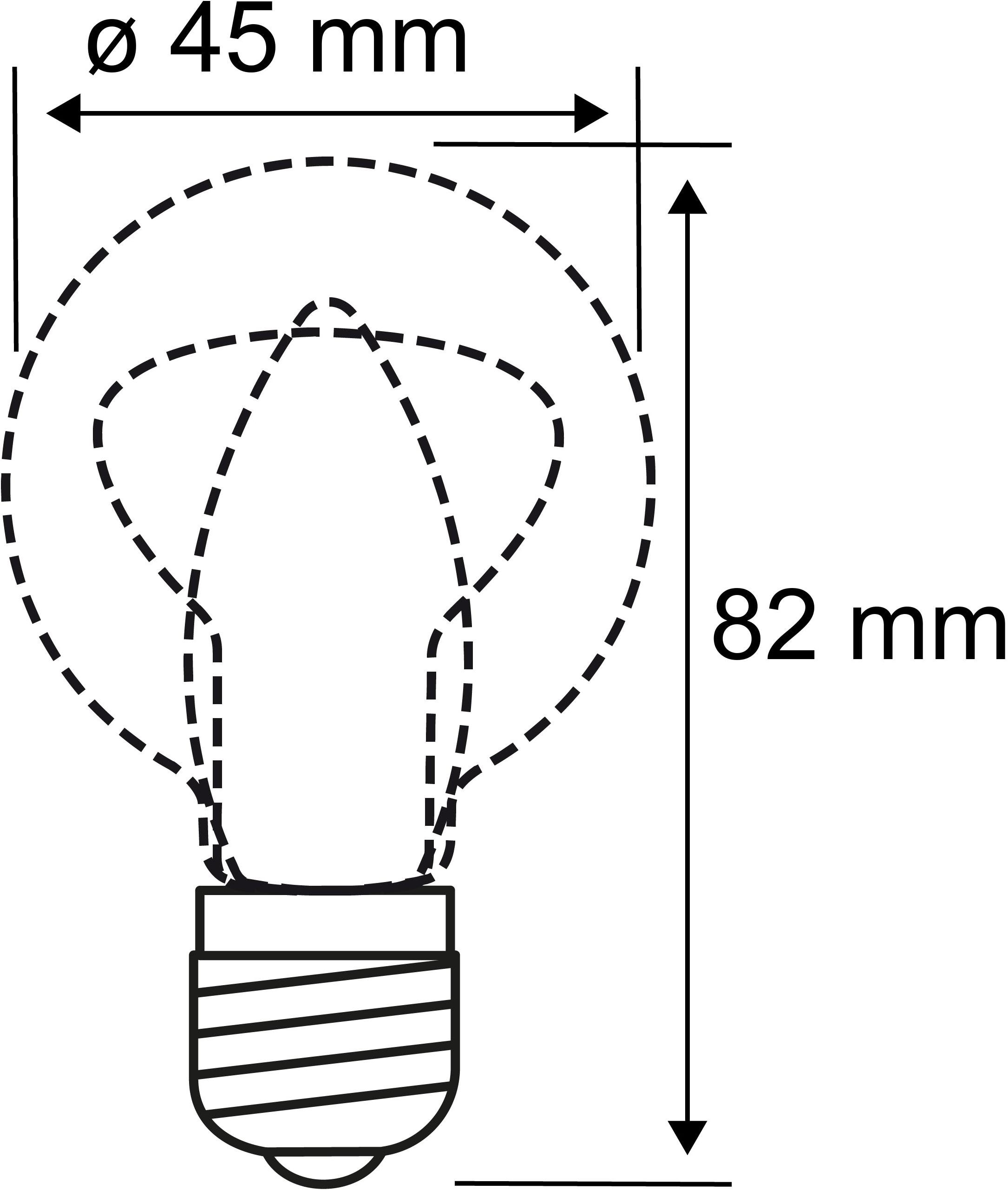 Paulmann LED-Leuchtmittel »Eco-Line Filament 230V LED Tropfen E14 3er-Pack 525lm 2,5W 3000K Klar« E14 3 Stk. Warmweiß