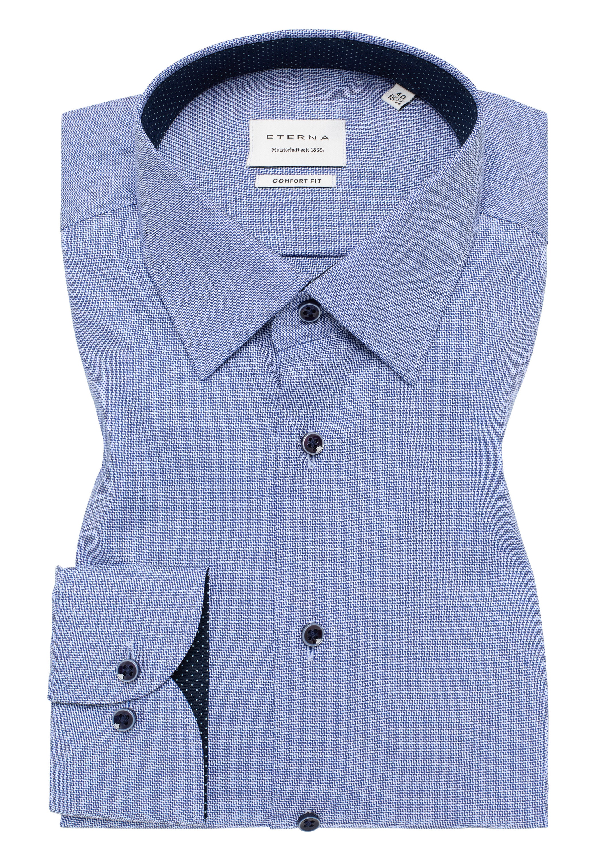 Eterna Langarmhemd »COMFORT FIT« NON IRON (bügelfrei)