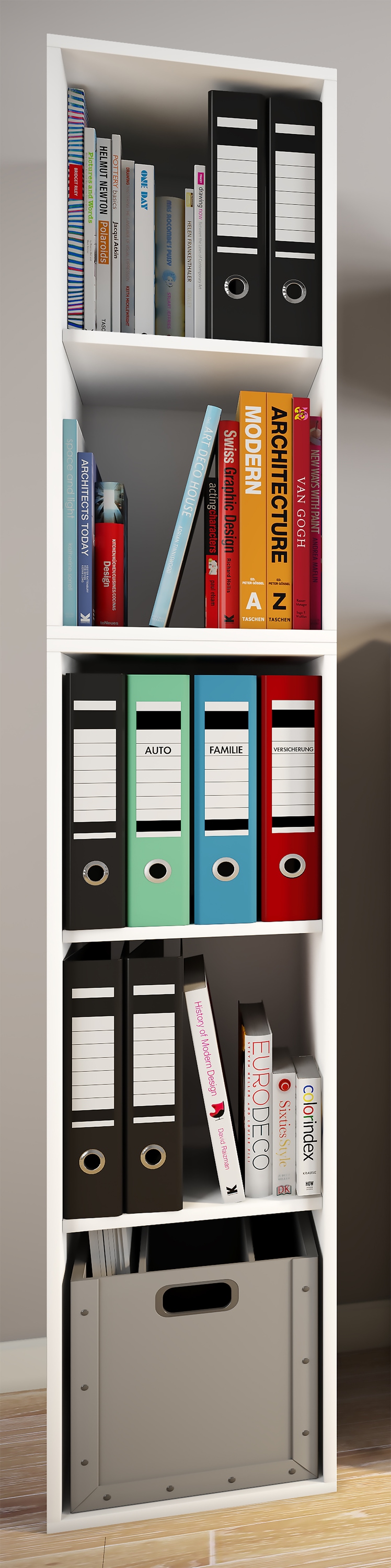 VCM Bücherregal »Holz Büro Regal Bücher Ordner Aktenregal Lona l 5f«