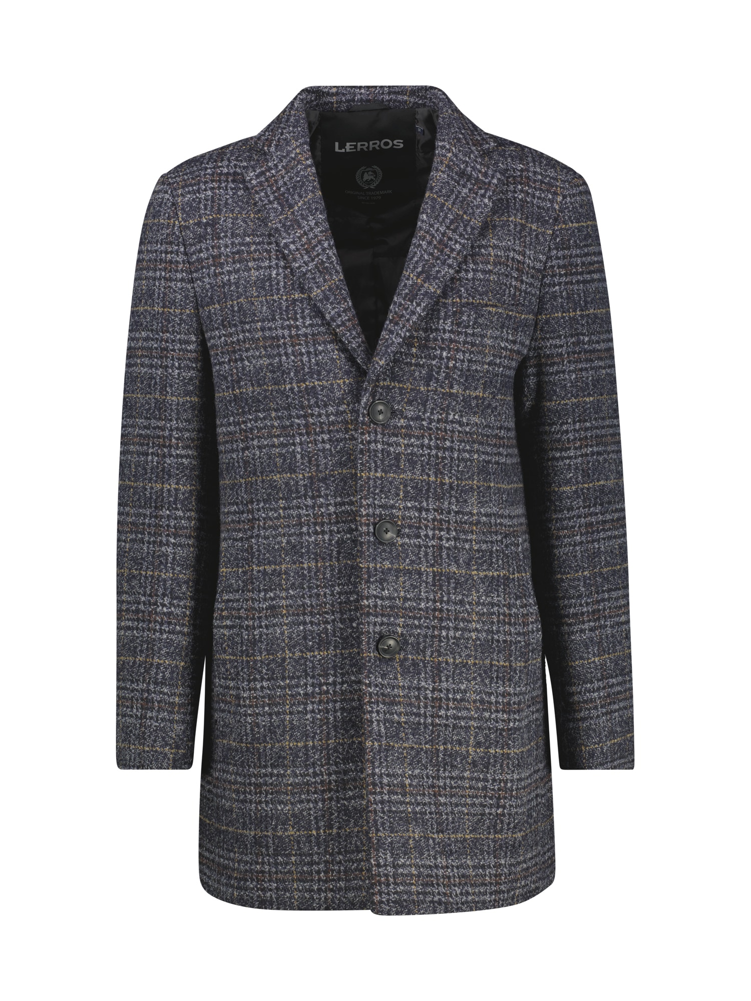 LERROS Wollmantel »LERROS Herren-Mantel, kariert«