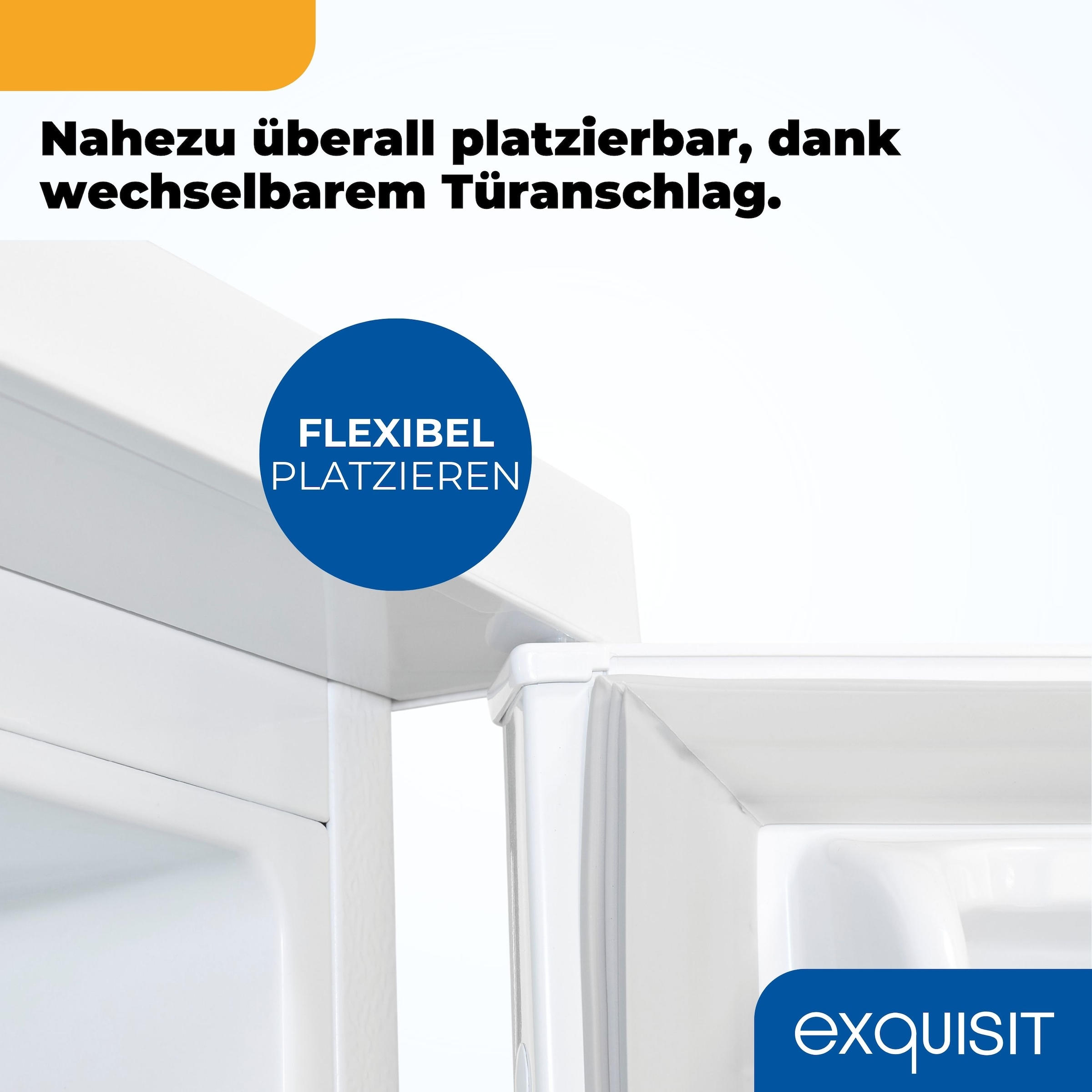 exquisit Kühlschrank KS16-V-H-010C weiss »KS16-V-H-010C weiss« 84,5 cm hoch 56 cm breit