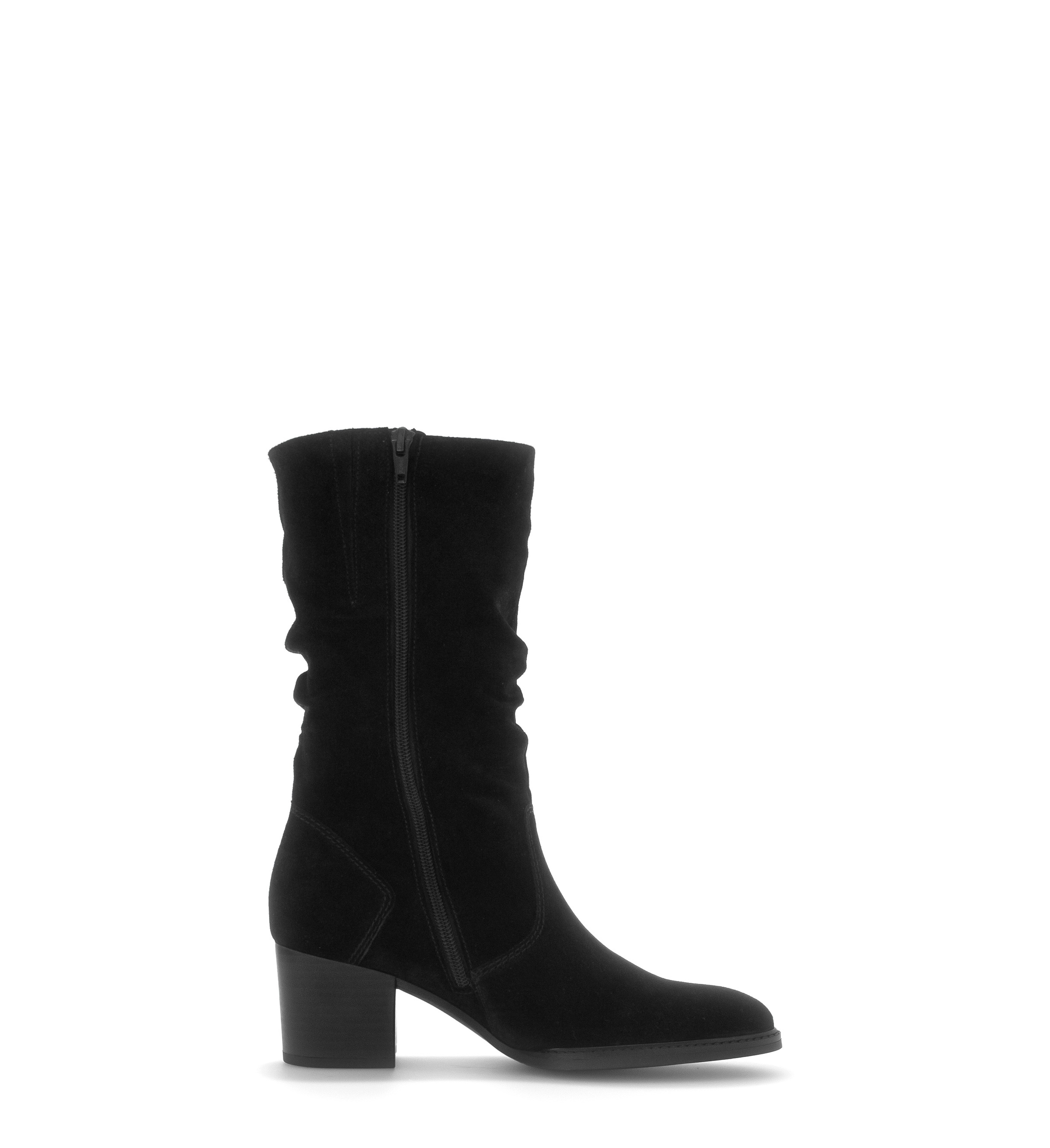 Gabor Stiefel  Blockabsatz, Langschaftstiefel mit Reißverschluss