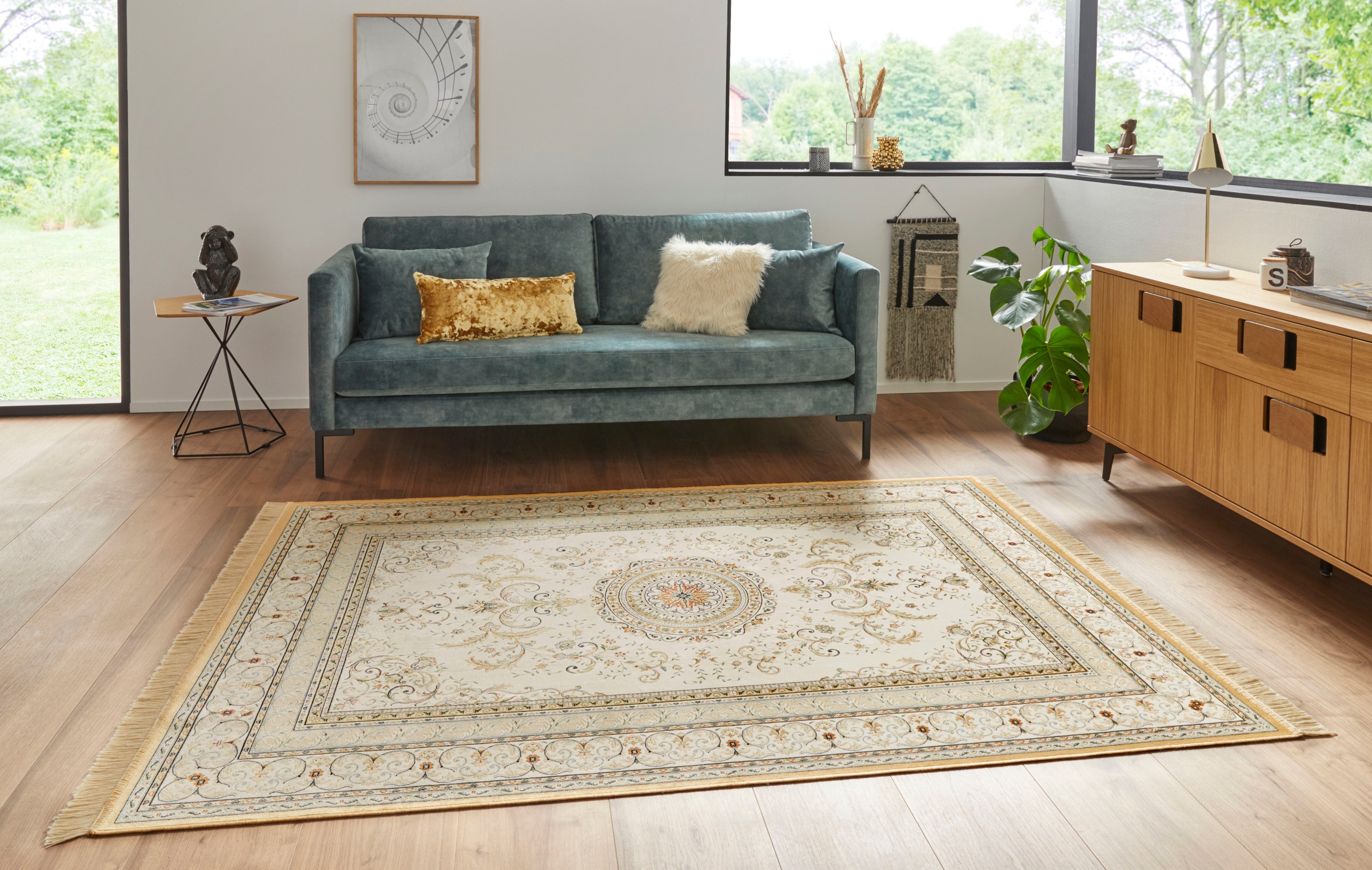 HANSE Home Teppich »Antik Negar«, rechteckig, 5 mm Höhe, Orientalisch mit Fransen, Orient, Wohnzimmer, Schlafzimmer, Esszimmer
