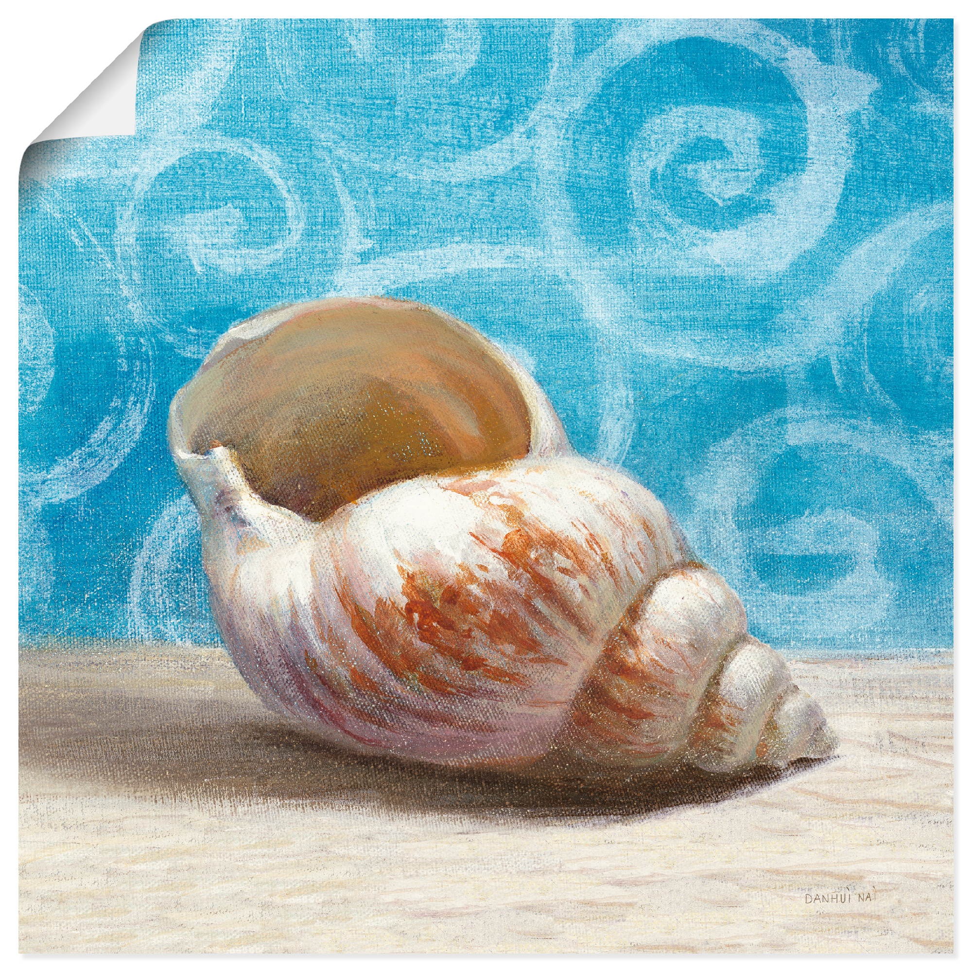 Artland Wandbild »Geschenke aus dem Meer I«, Wassertiere, (1 St.), in vielen Größen & Produktarten -Leinwandbild, Poster, Wandaufkleber / Wandtattoo auch für Badezimmer geeignet