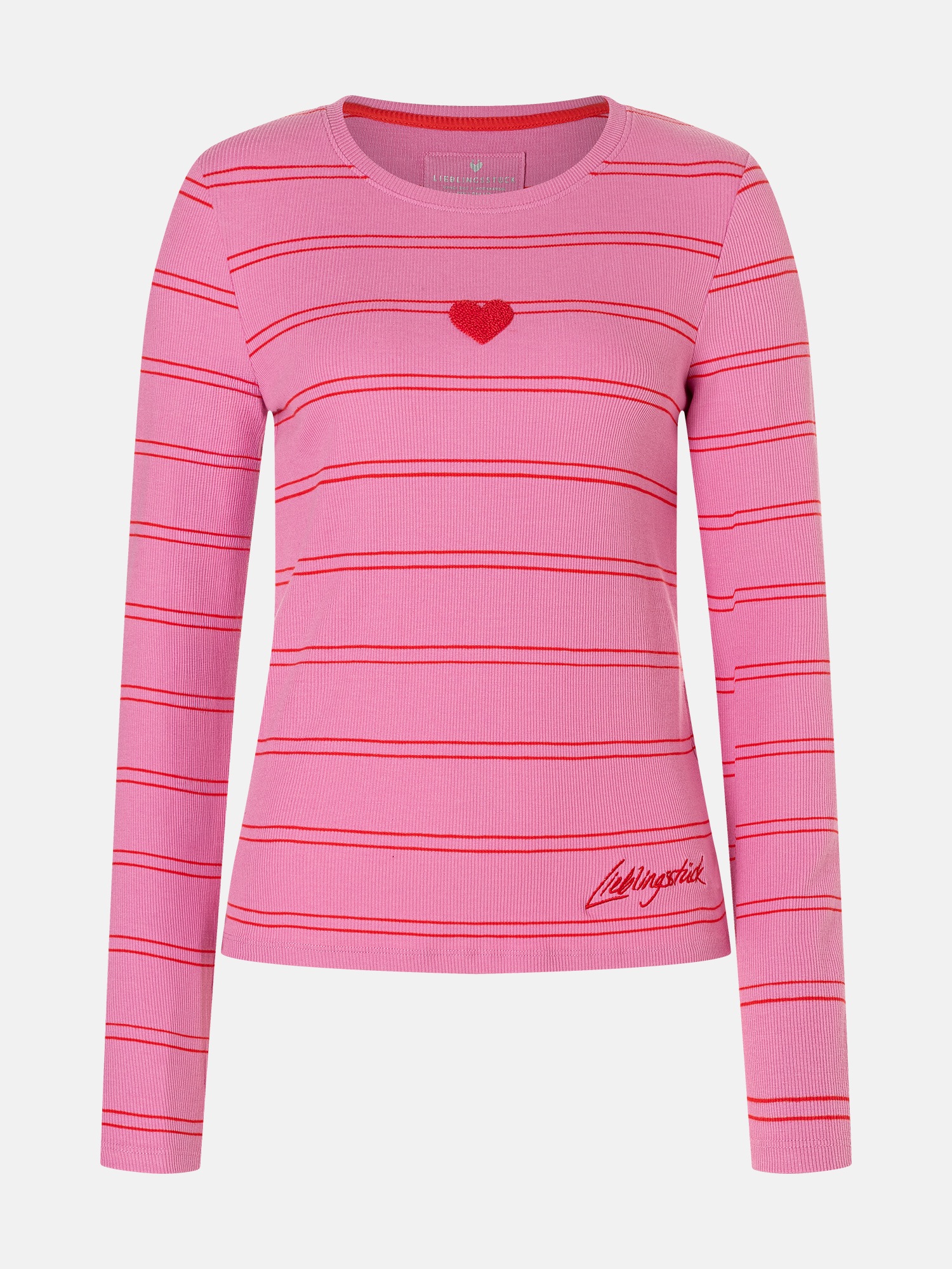 Lieblingsstück Langarmshirt »SinaL« mit Herzmotiv und Streifen