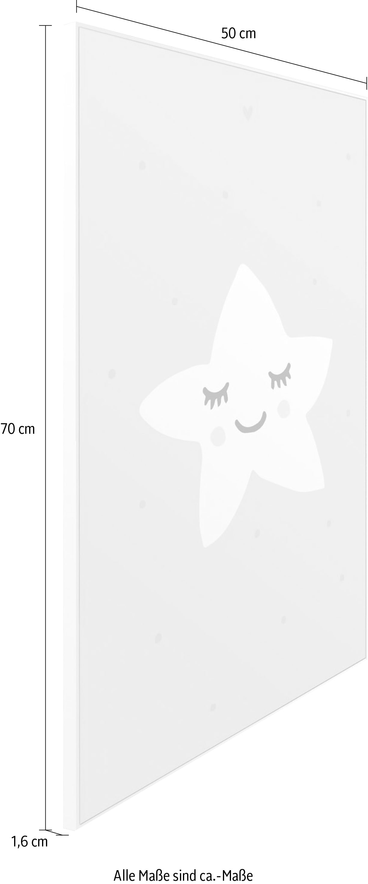 Reinders! Wandbild »Slim Frame White 50x70 Sleeping Star« im OTTO Online  Shop