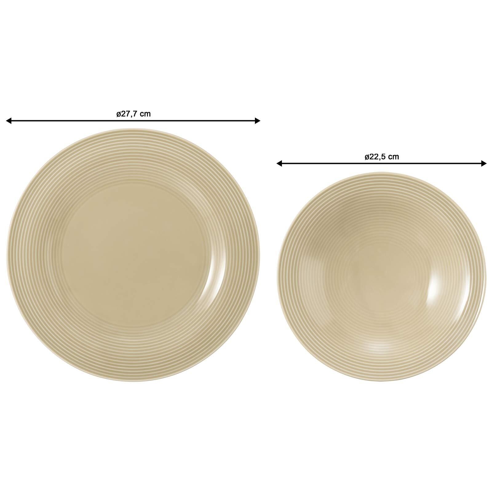 Seltmann Weiden Geschirr-Set »Tafelservice Beat Color Glaze 12er Set«
