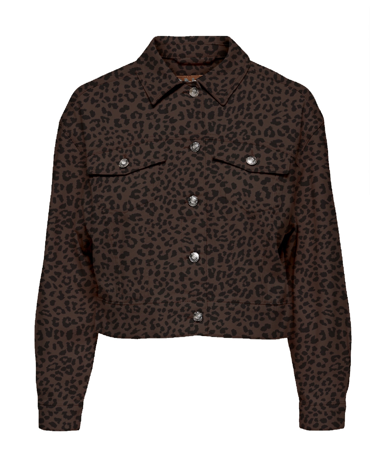 ONLY Jeansjacke »ONLANLIE-ANIMAL L/S JACKET CC PNT«, ohne Kapuze