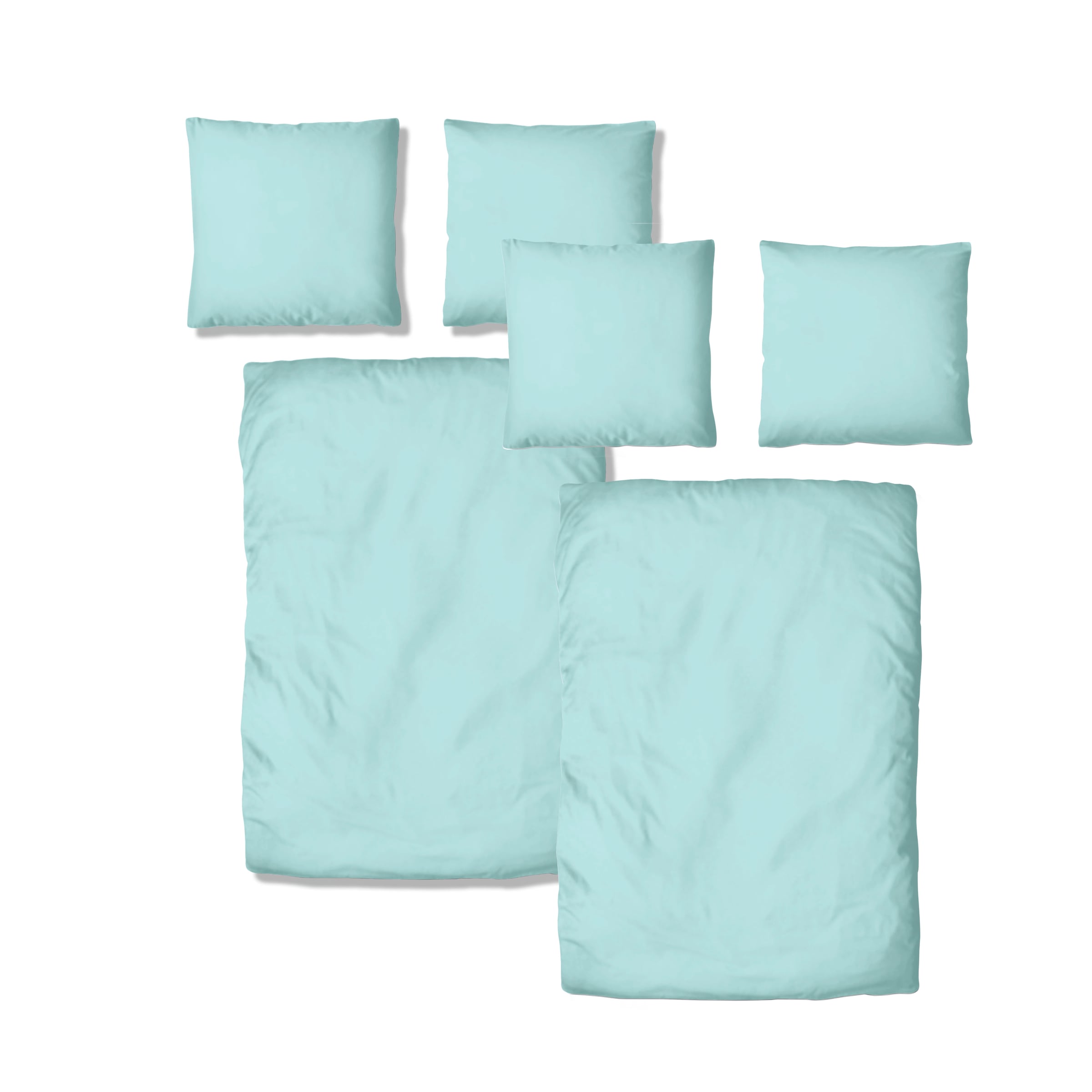 OTTO products Bettwäsche »Neele, GOTS zertifizierte Bettwäsche, in der Qualität Renforcé, atmungsaktiv, Flächengewicht 115 g/m², hergestellt aus 100% Bio-Baumwolle, Bett- und Kopfkissenbezug mit Reißverschluss, in uni Design«, (2 tlg.)