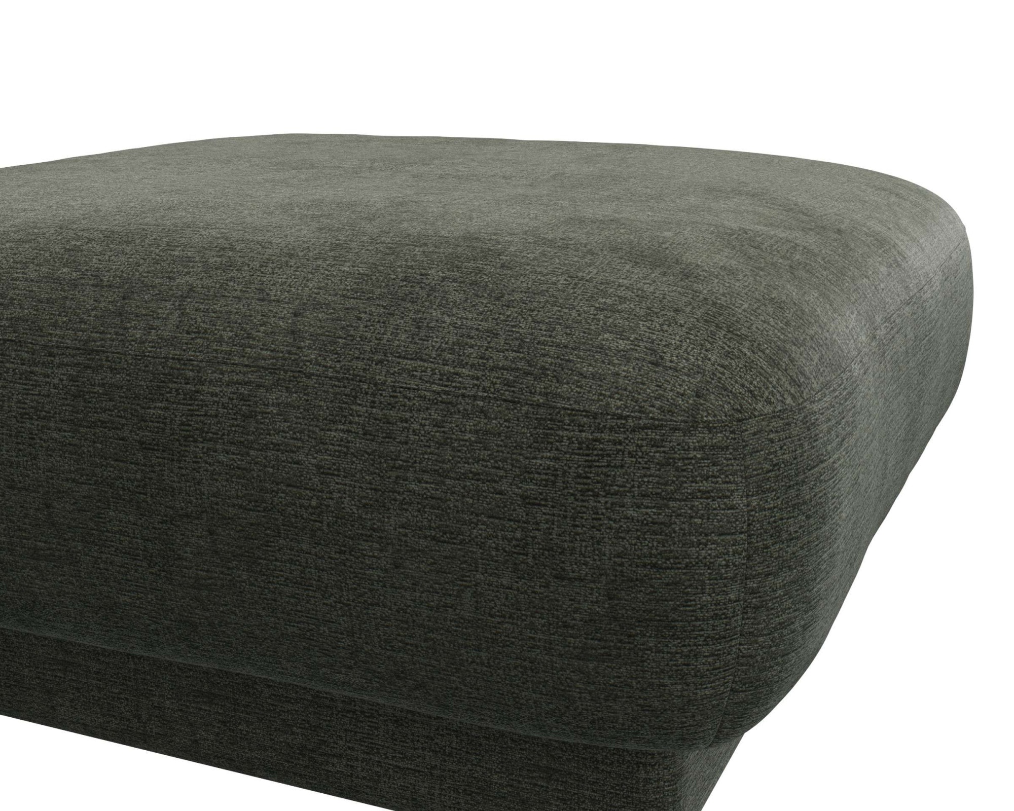 FLEXLUX Pouf »Molino, Fußhocker, Sitzhocker, Polsterhocker«, Kaltschaum & Stahl-Wellen, Füsse Schwarz