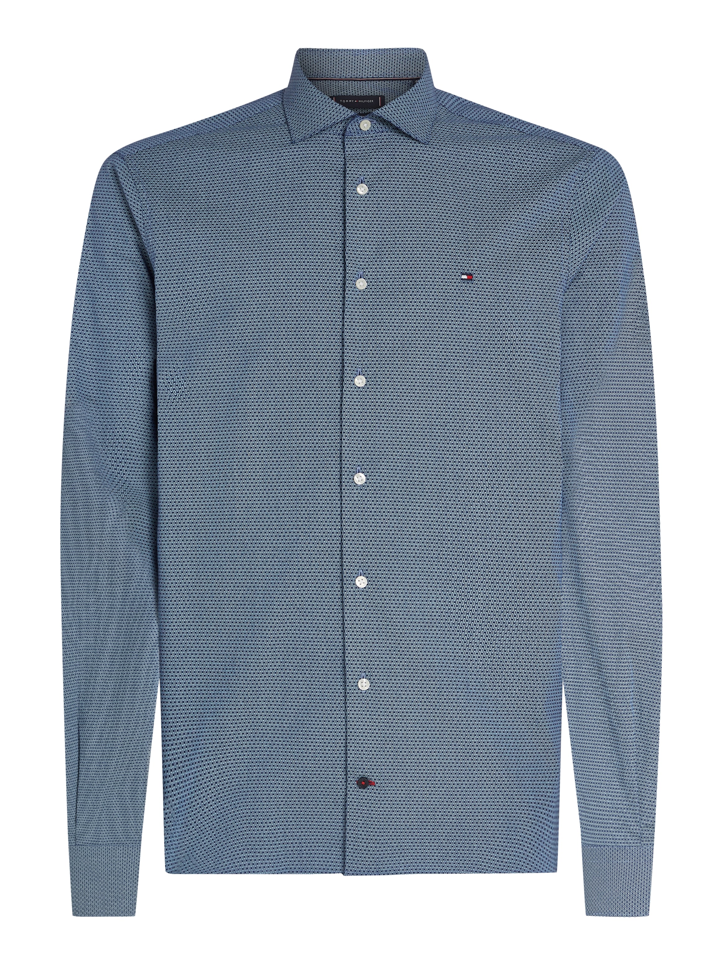 Tommy Hilfiger Businesshemd »CL STRETCH GEO PRINT SF SHIRT«, mit Minimal-Print