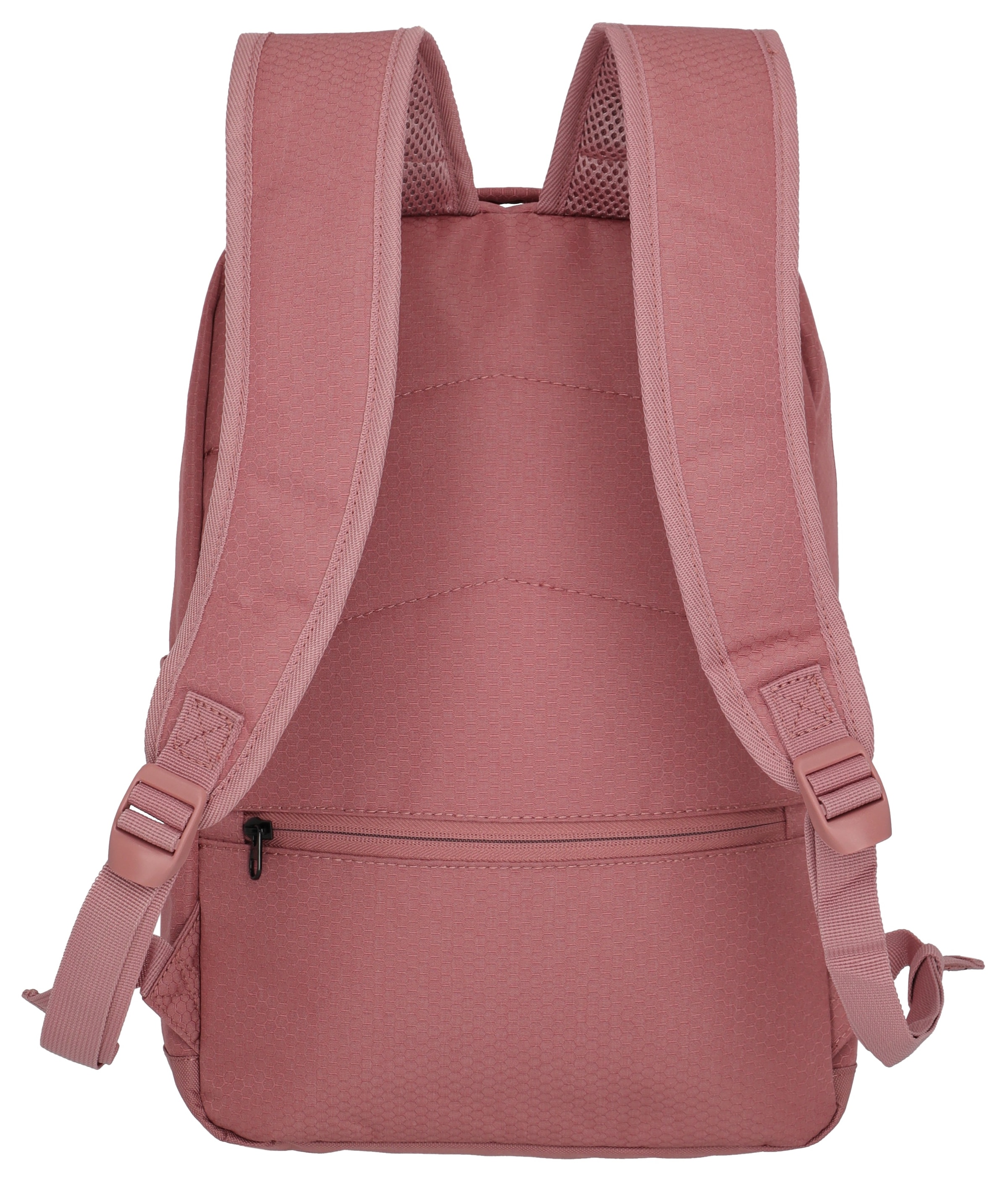 travelite Laptoprucksack »KICK OFF M, 40 cm, rosé«, Arbeitsrucksack Schulrucksack Freizeitrucksack mit 13-Zoll Laptopfach