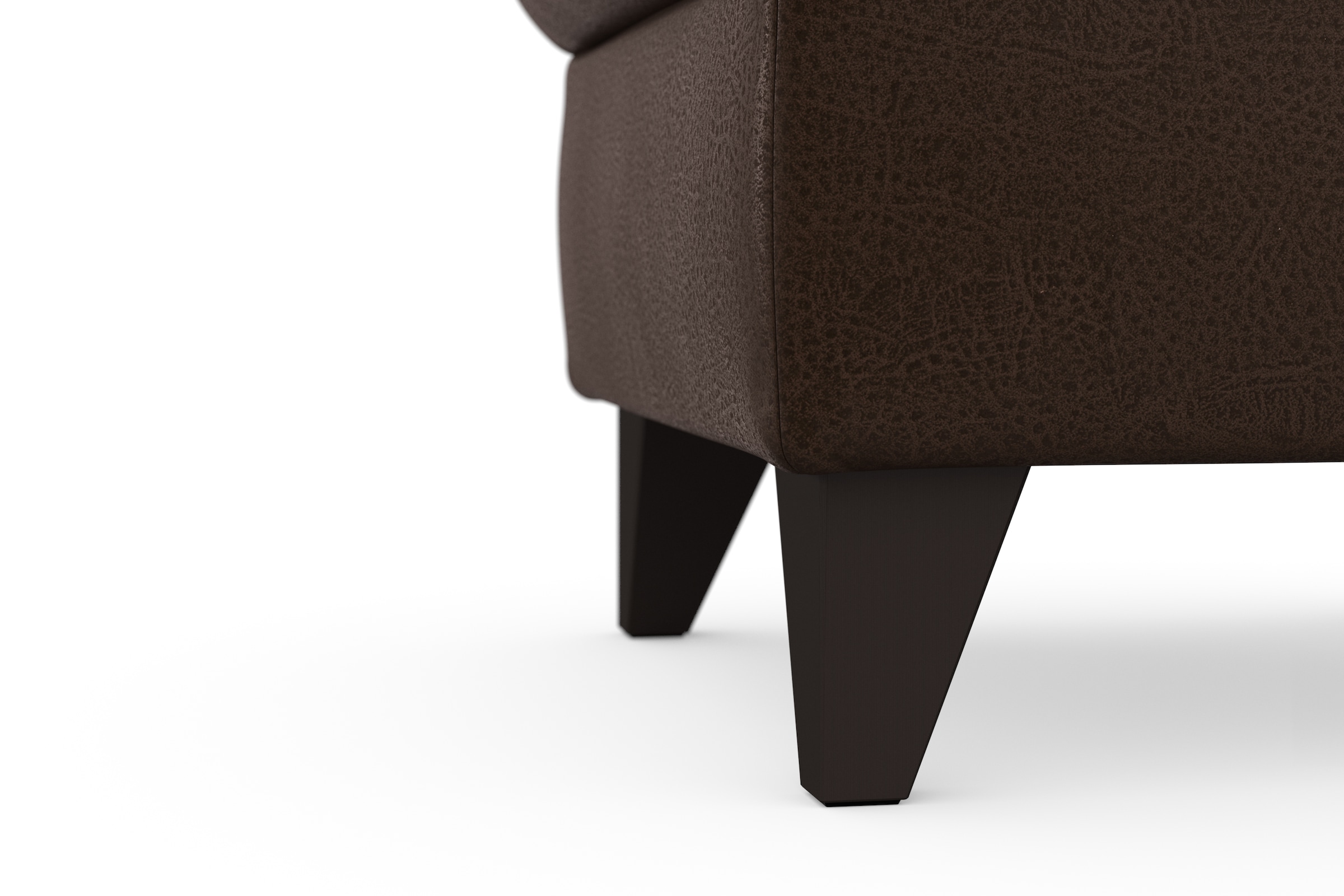 sit&more Stauraumhocker »Mellum«, mit Stauraum und wengefarbenen Holzfüßen
