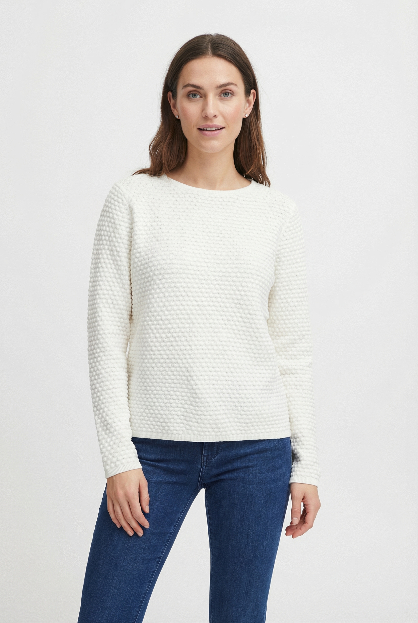 FREEQUENT Strickpullover »FQDODO-PU-DOTTIE« mit Strick-Knoten-Details