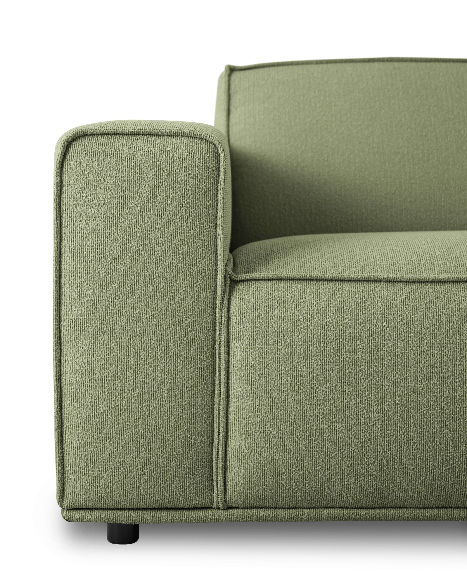 Home affaire Ecksofa »Avelin, 228 cm, L-Form, Chenille, Struktur-Boucle«, mit Wellenunterfederung, Kedernaht, bodentief, Skandi-Design