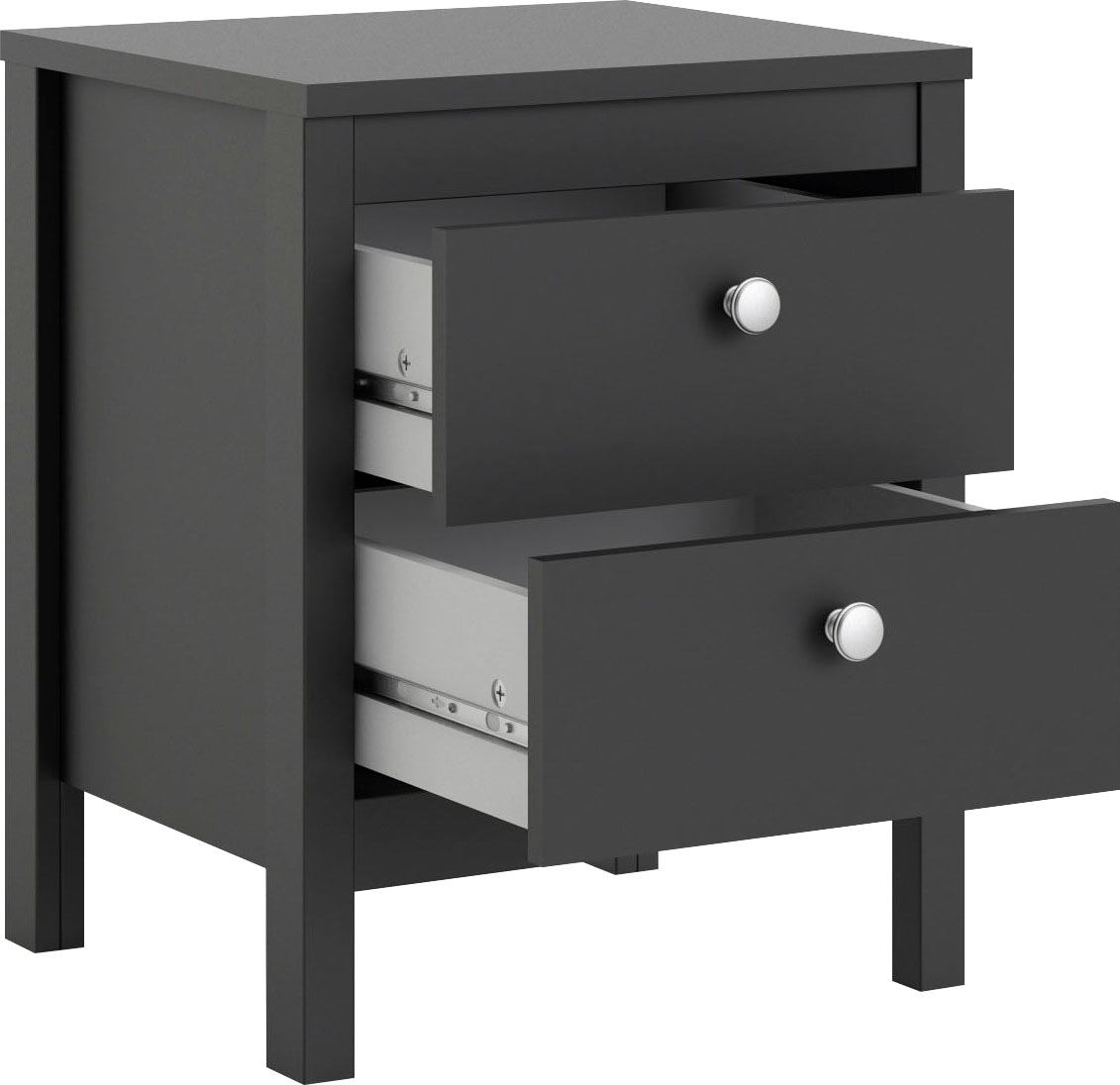 Home affaire Nachttisch »Nachtkommode, Nachtschrank, Beistelltisch« mit 2 Schubladen, Breite 44 cm, Höhe 54 cm