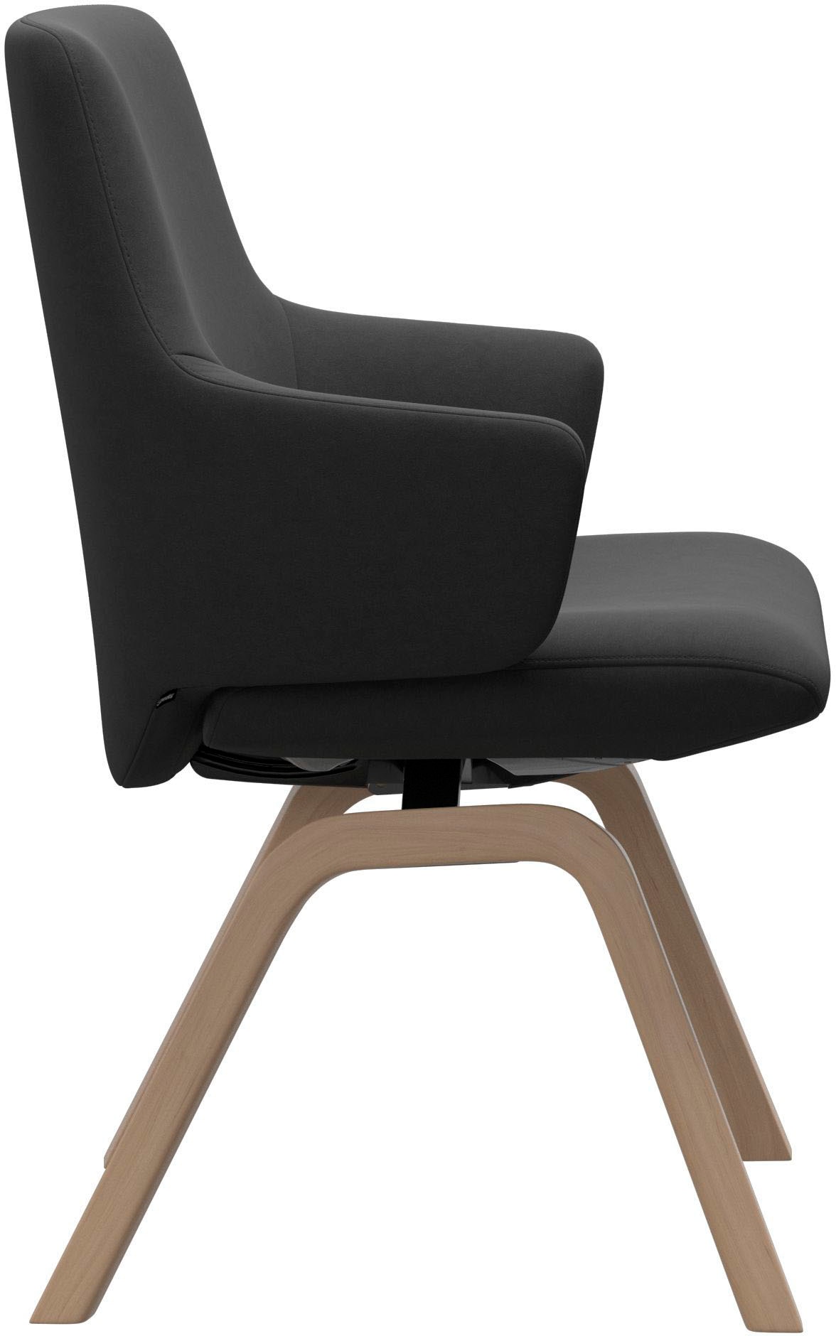 Stressless® Polsterstuhl »Laurel« () Low Back mit Armlehne, Größe L, mit schräggestellten Beinen in Eiche