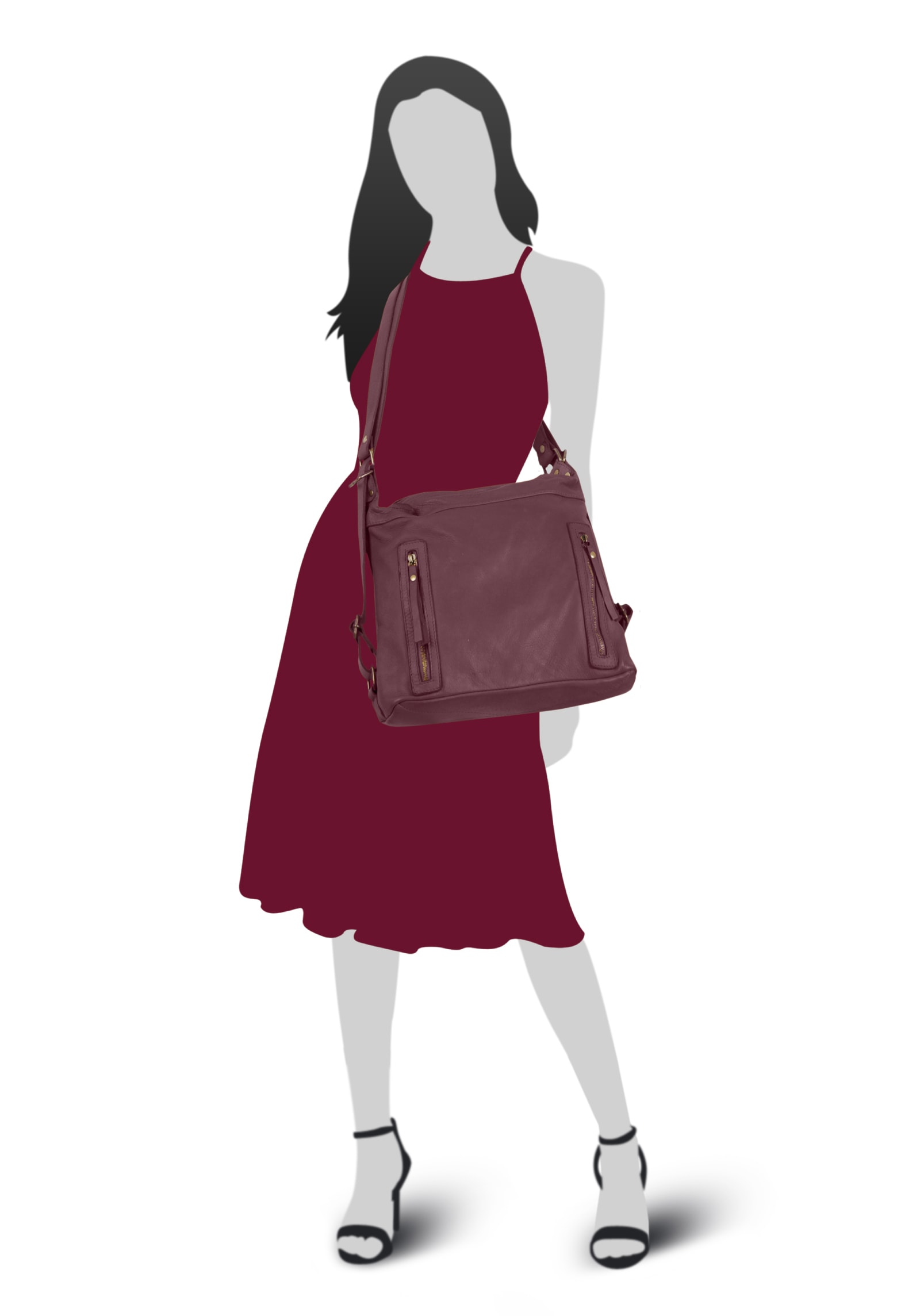 Samantha Look Shopper echt Leder, Made in Italy