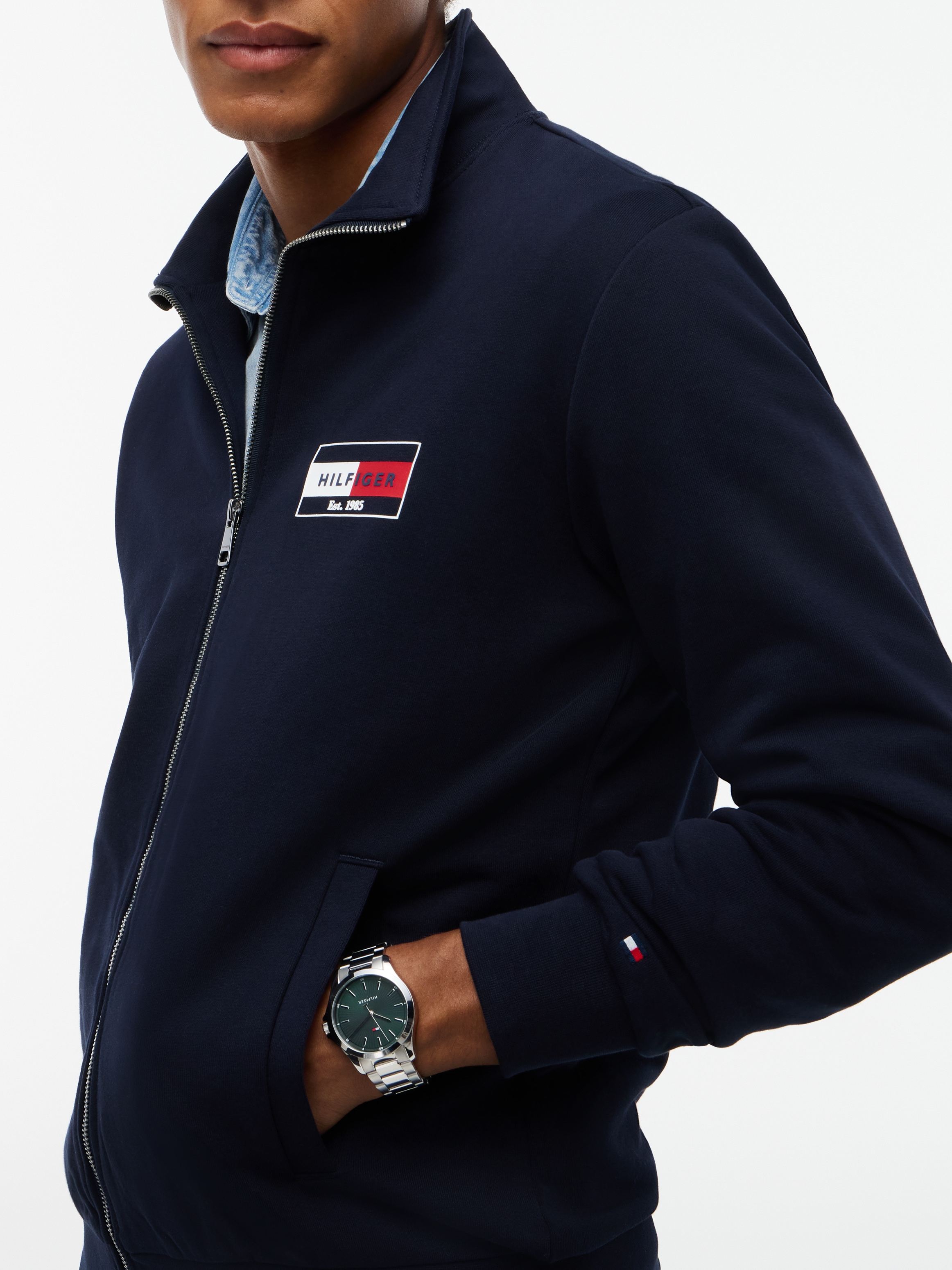 Tommy Hilfiger Sweatjacke »BRAND LOVE SMALL FLAG REGULAR«