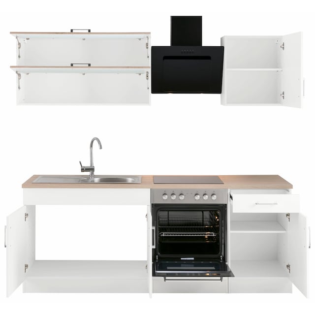 HELD MÖBEL Küchenzeile »Utah«, mit E-Geräten, Breite 210 cm bestellen im  OTTO Online Shop