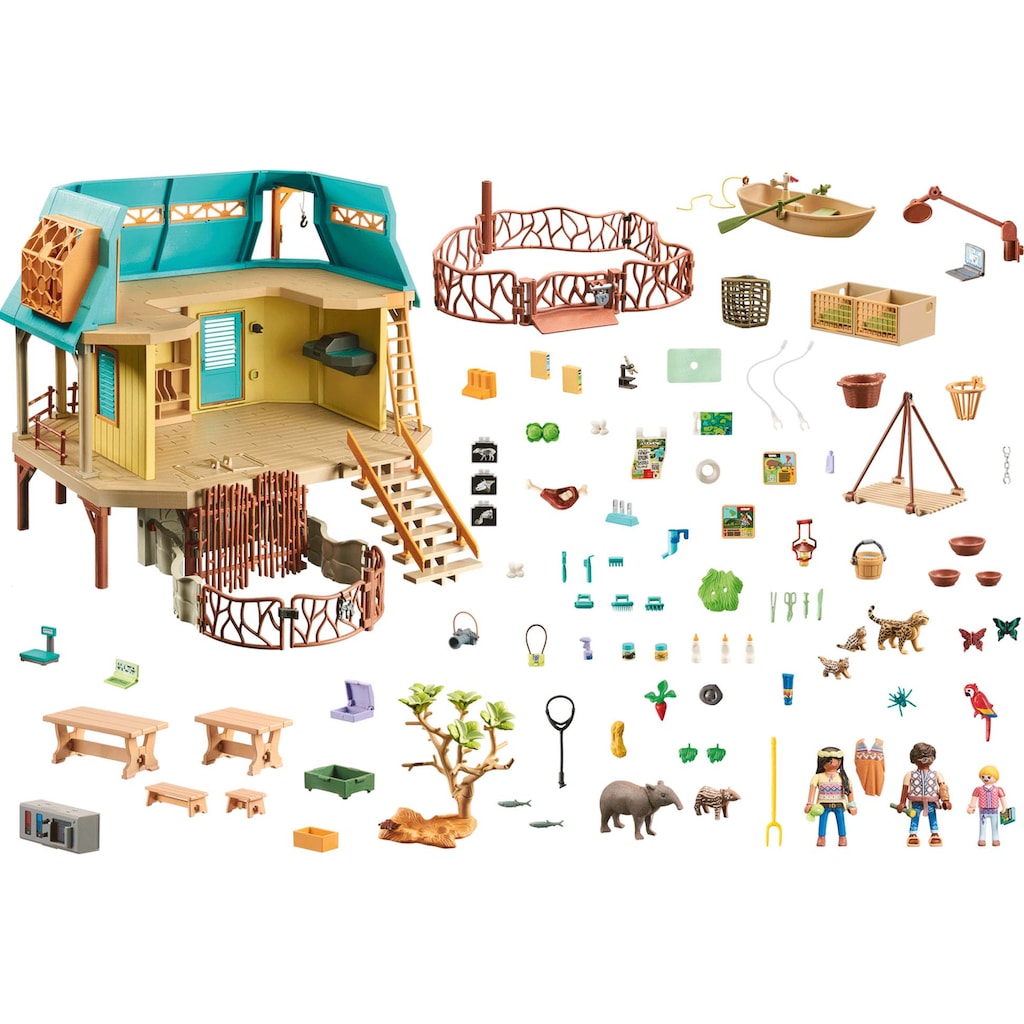 Playmobil® Konstruktions-Spielset »Wiltopia - Tierpflegestation (71007), Wiltopia«, (347 St.)