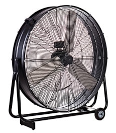 be cool Windmaschine »Industrie-Windmaschine 90cm BCIWM90CM schwarz«, fahrbarer, Vollkupfermotor, Aluminium-Rotor, Spinnennetz-Schutzgitter