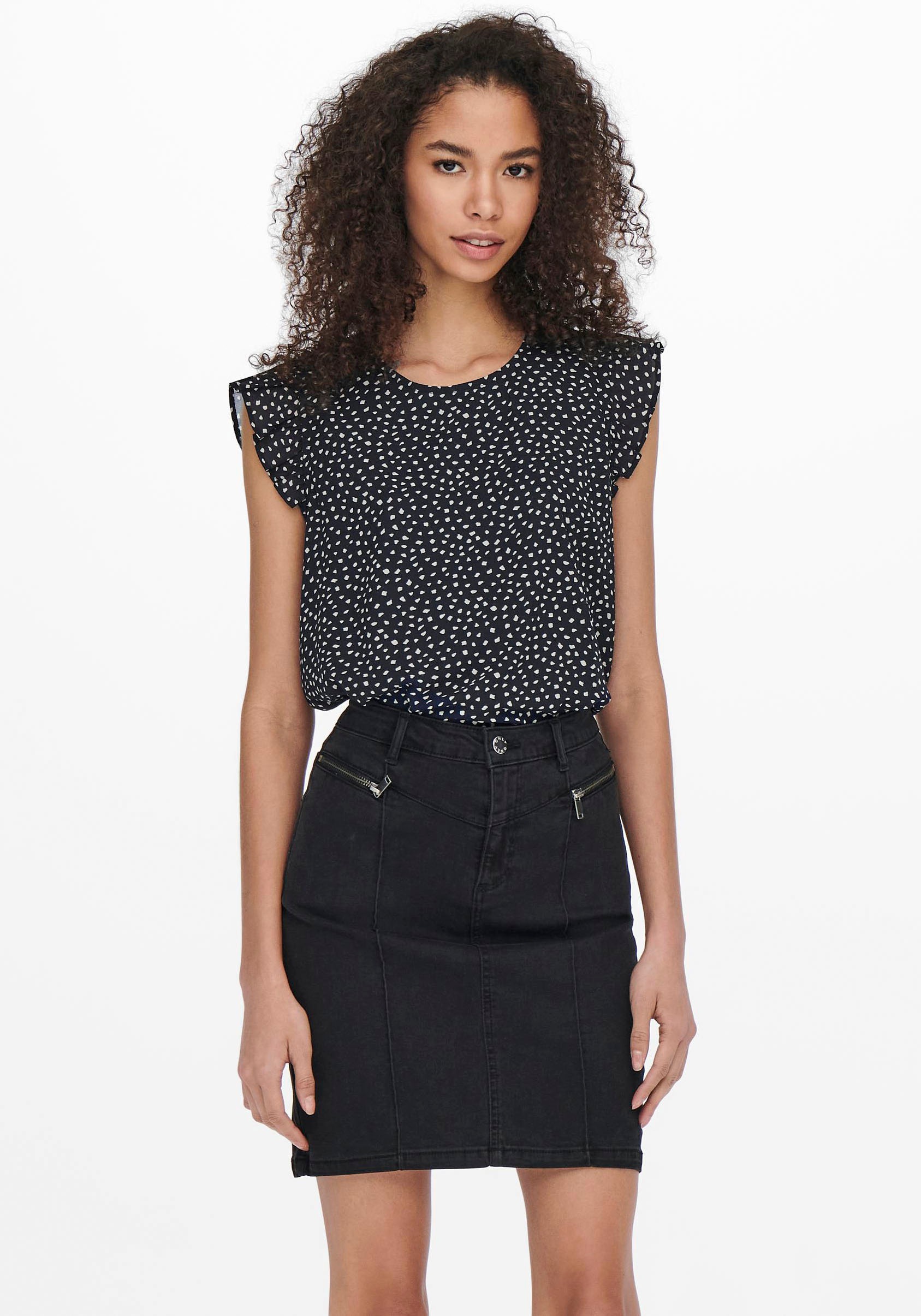 Only Shirtbluse »ONLANN STAR S/L FRILL TOP«