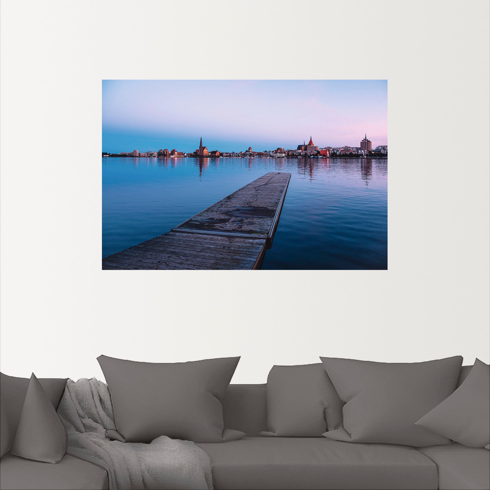 Artland Wandbild »Blick auf historische Gebäude Venedig II«, Rostock, (1 St.), als Alubild, Leinwandbild, Wandaufkleber oder Poster in versch. Größen